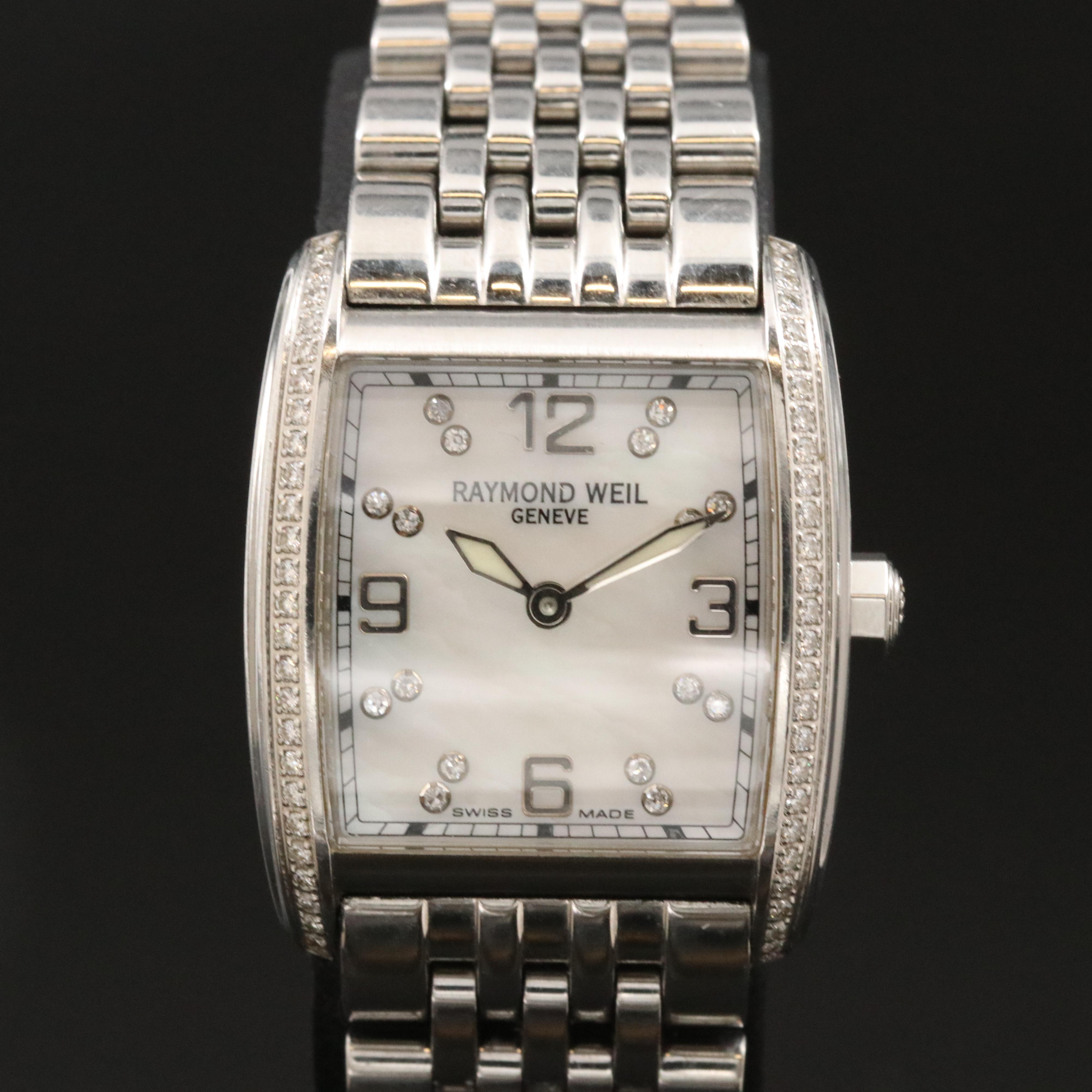 Raymond Weil Don Giovanni Diamond Mother-of-Pearl Steel Quartz Watch