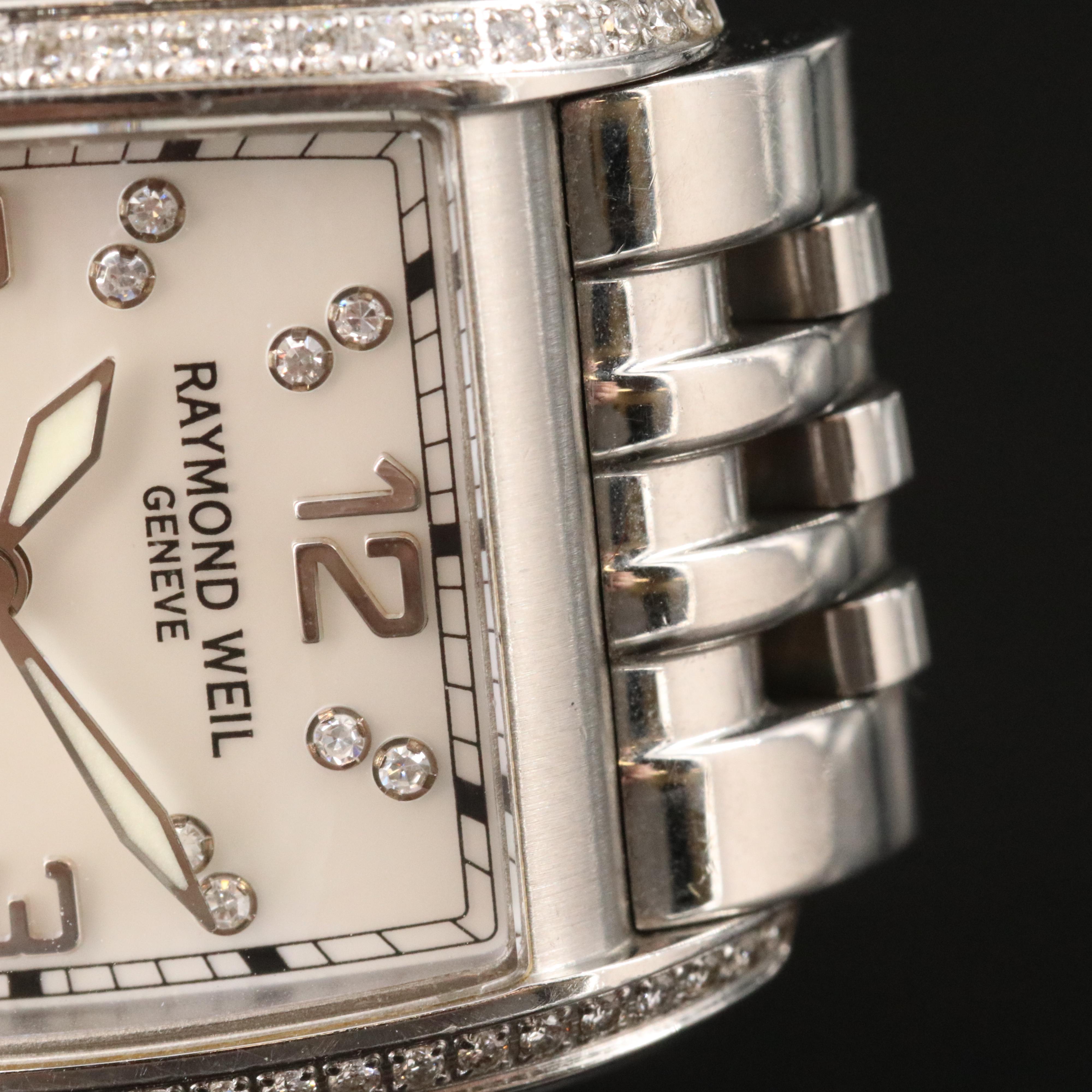 Raymond Weil Don Giovanni Diamond Mother-of-Pearl Steel Quartz Watch
