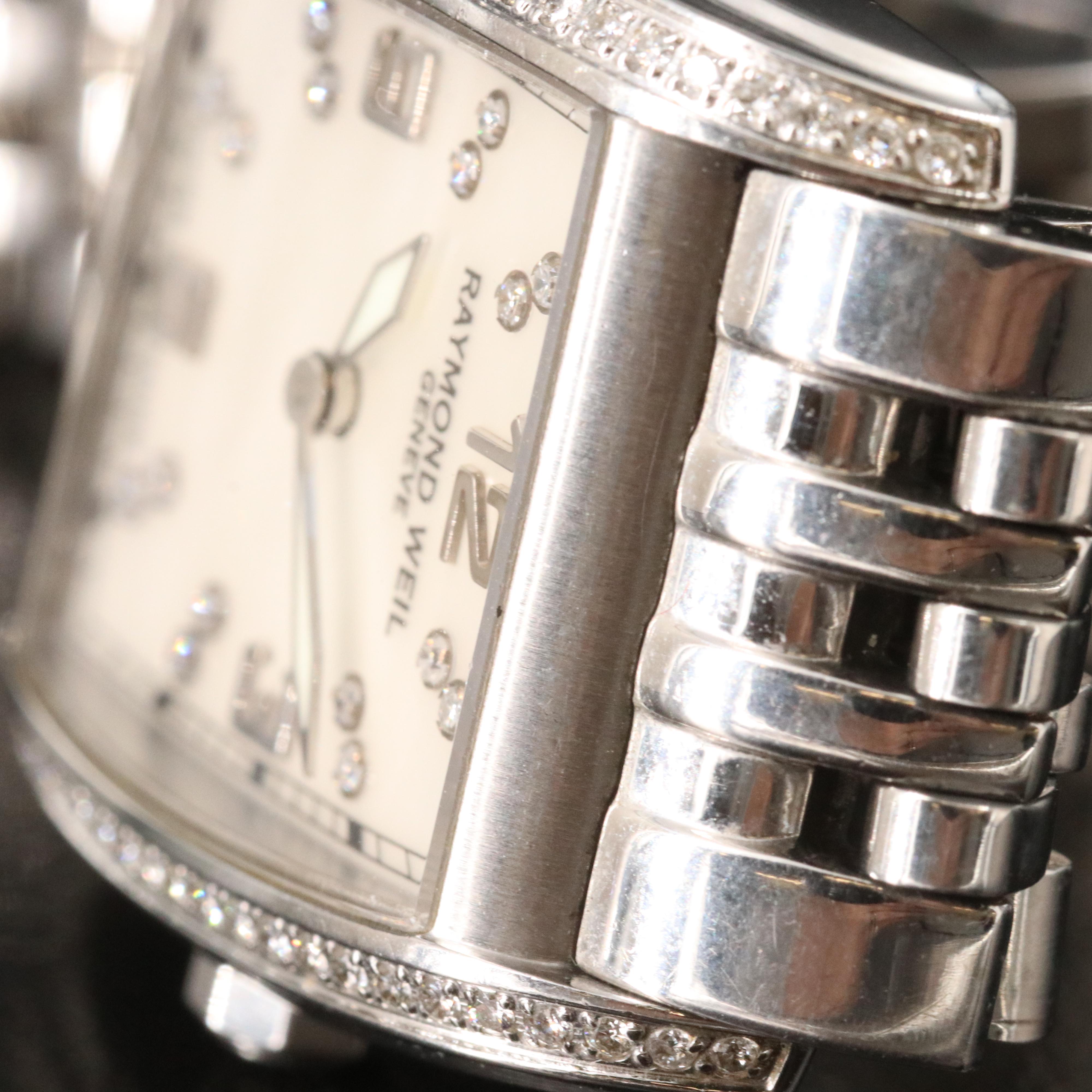 Raymond Weil Don Giovanni Diamond Mother-of-Pearl Steel Quartz Watch