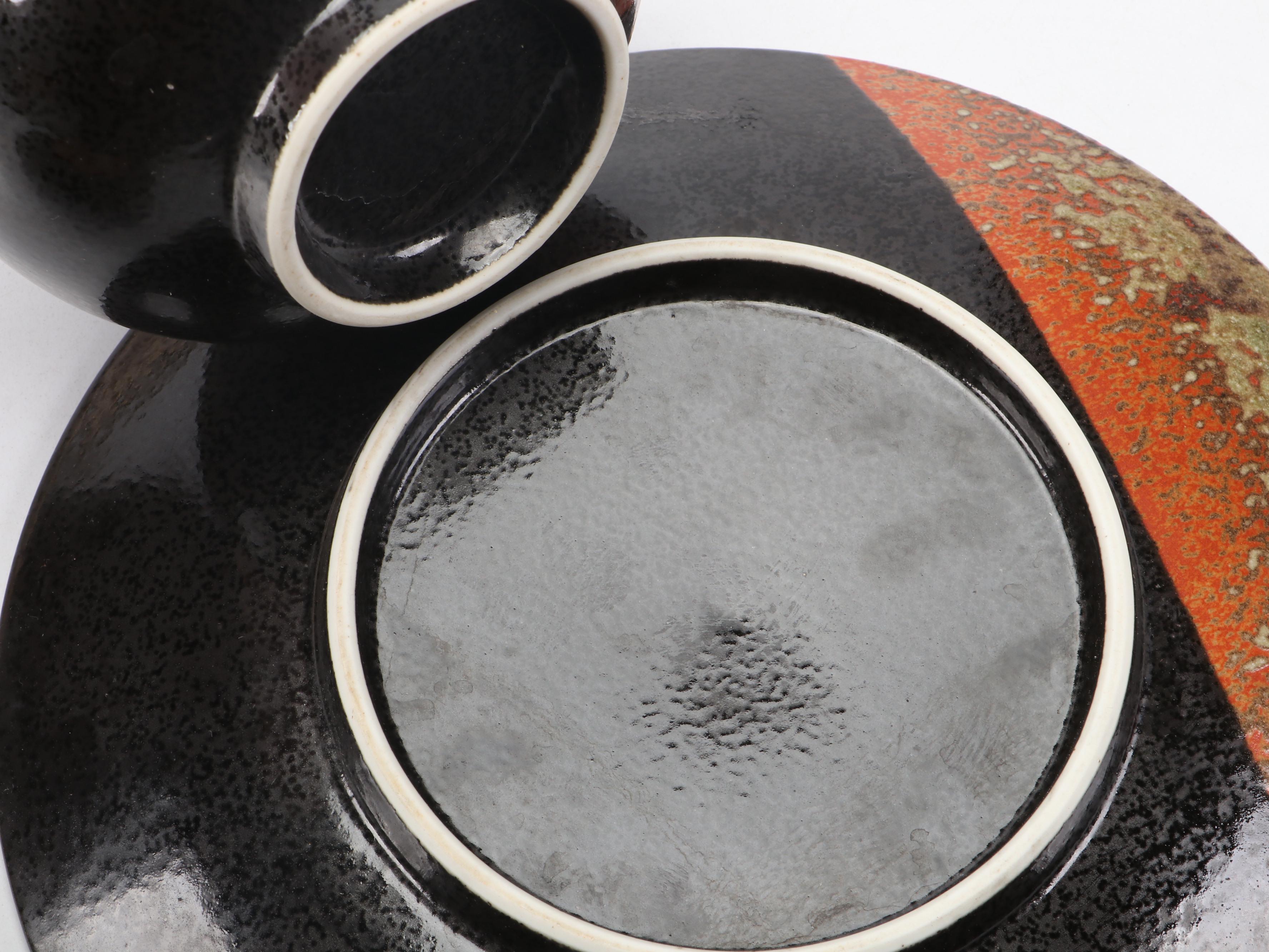 Midwinter "Earth" Stoneware Plates with More Dinnerware and Fish Board