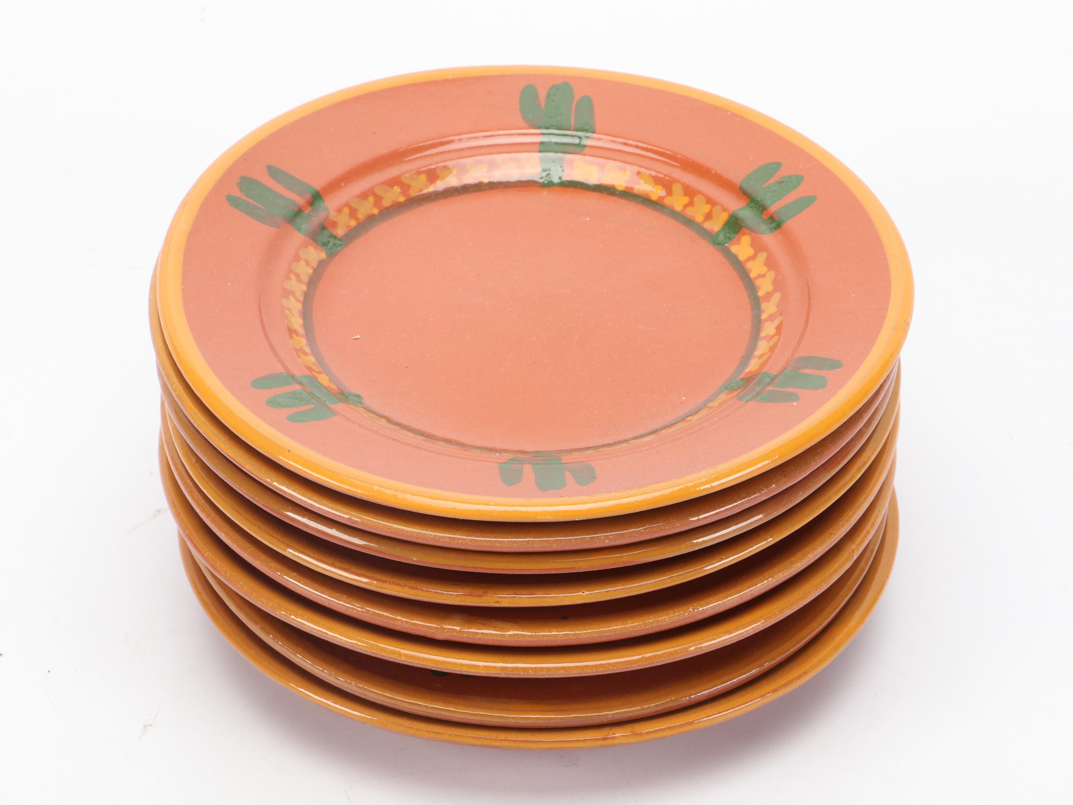 Midwinter "Earth" Stoneware Plates with More Dinnerware and Fish Board