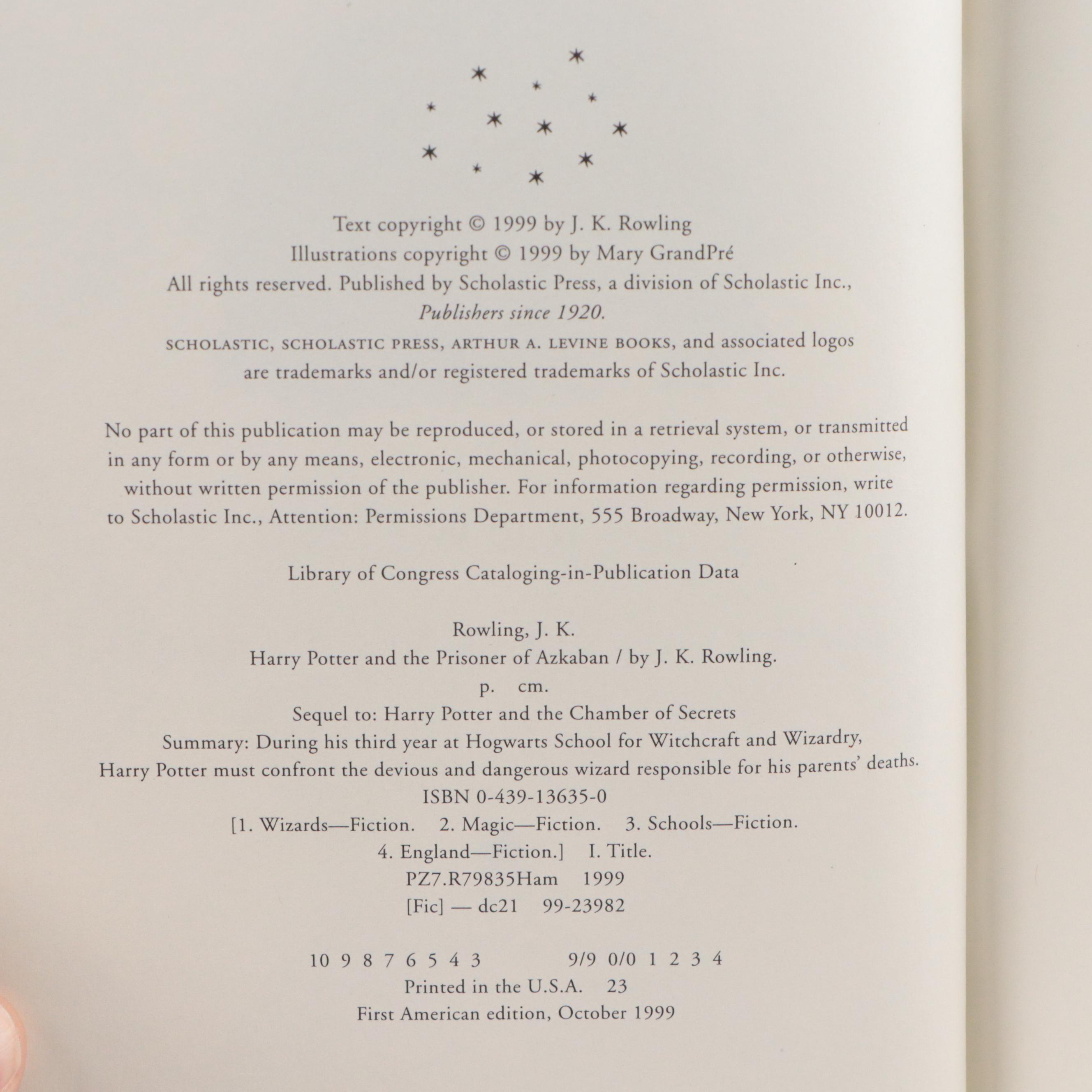 First American Edition "Harry Potter" Complete Series by J. K. Rowling