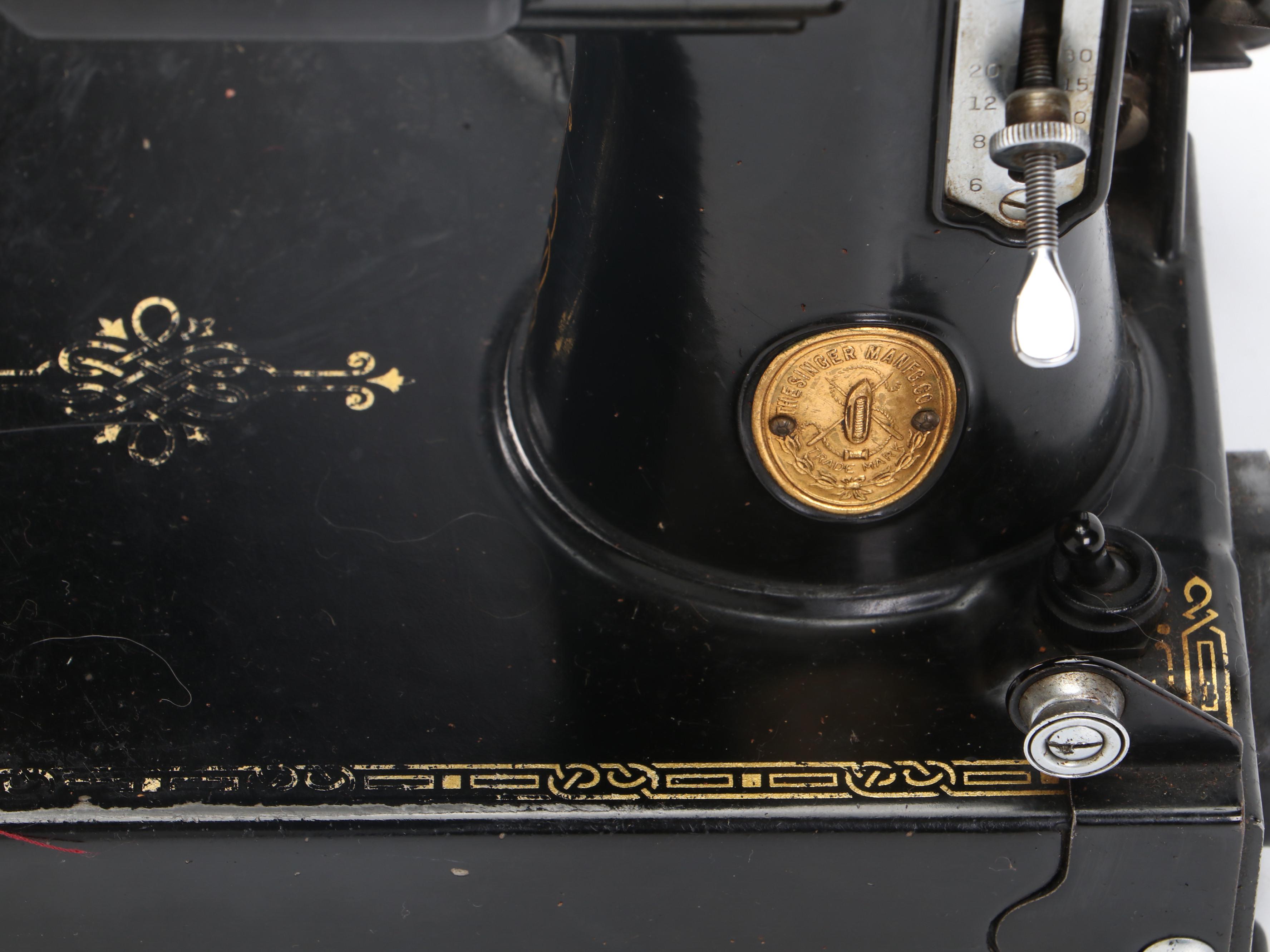Singer 221-1 Featherweight Electric Sewing Machine, 1934