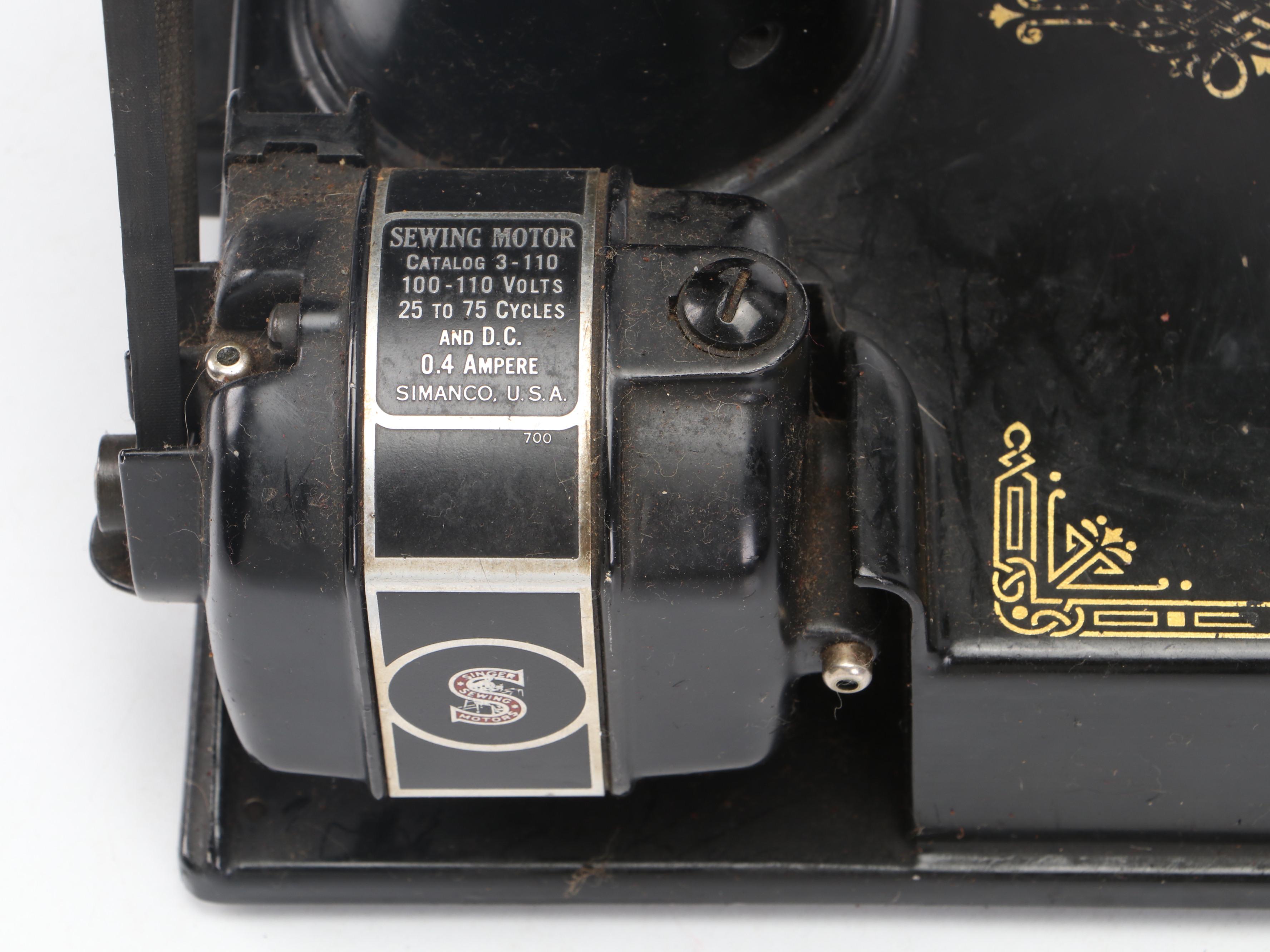 Singer 221-1 Featherweight Electric Sewing Machine, 1934