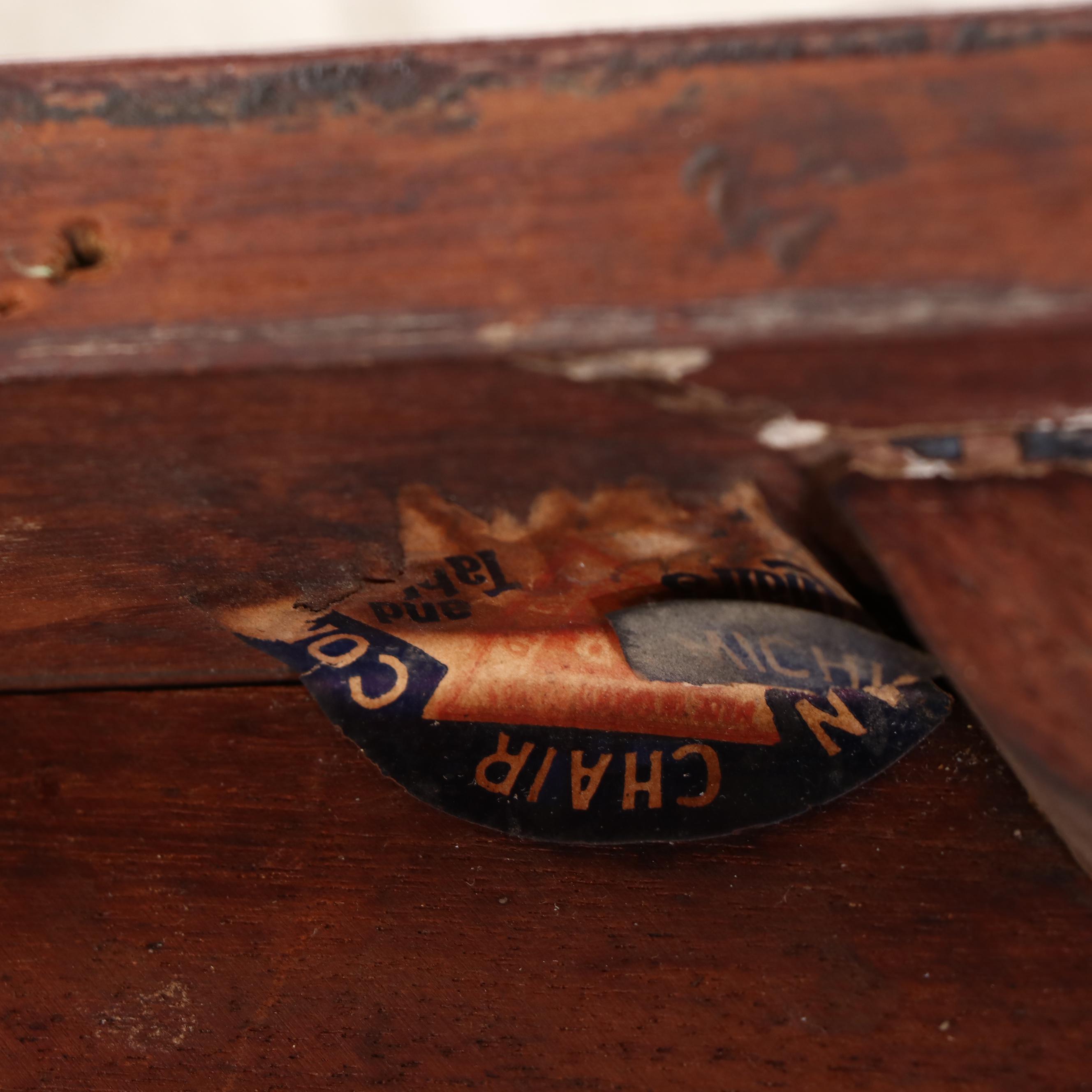 Michigan Chair Company Colonial Revival Mahogany, String-Inlaid, & Caned Rocker