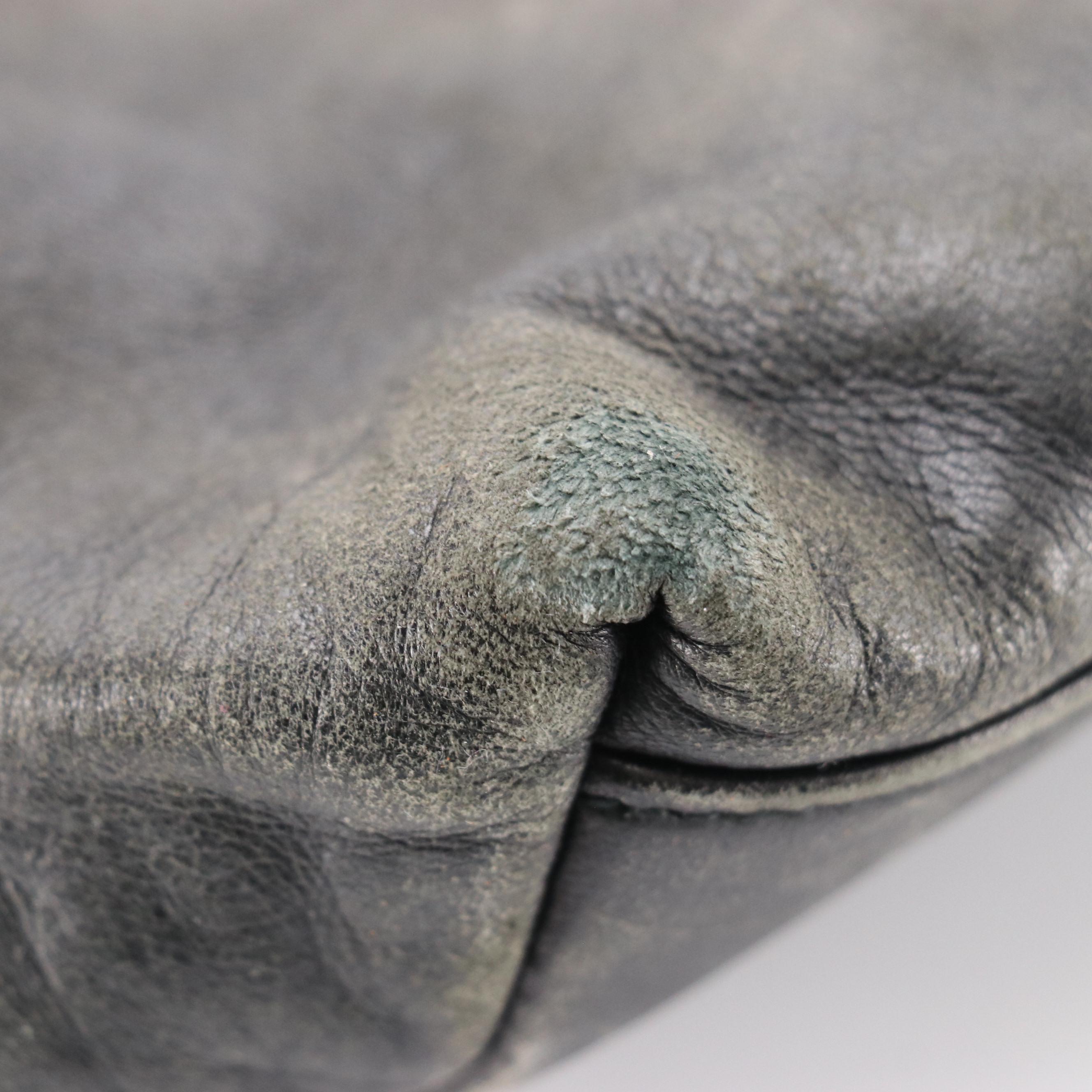 Prada Shoulder Bag in Black Calfskin Leather with Black Resin Arc Handle