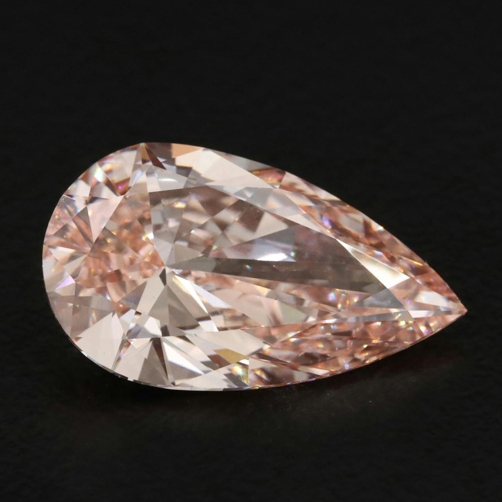 Loose 6.83 CT Fancy Intense Pink Lab Grown Diamond with IGI Report