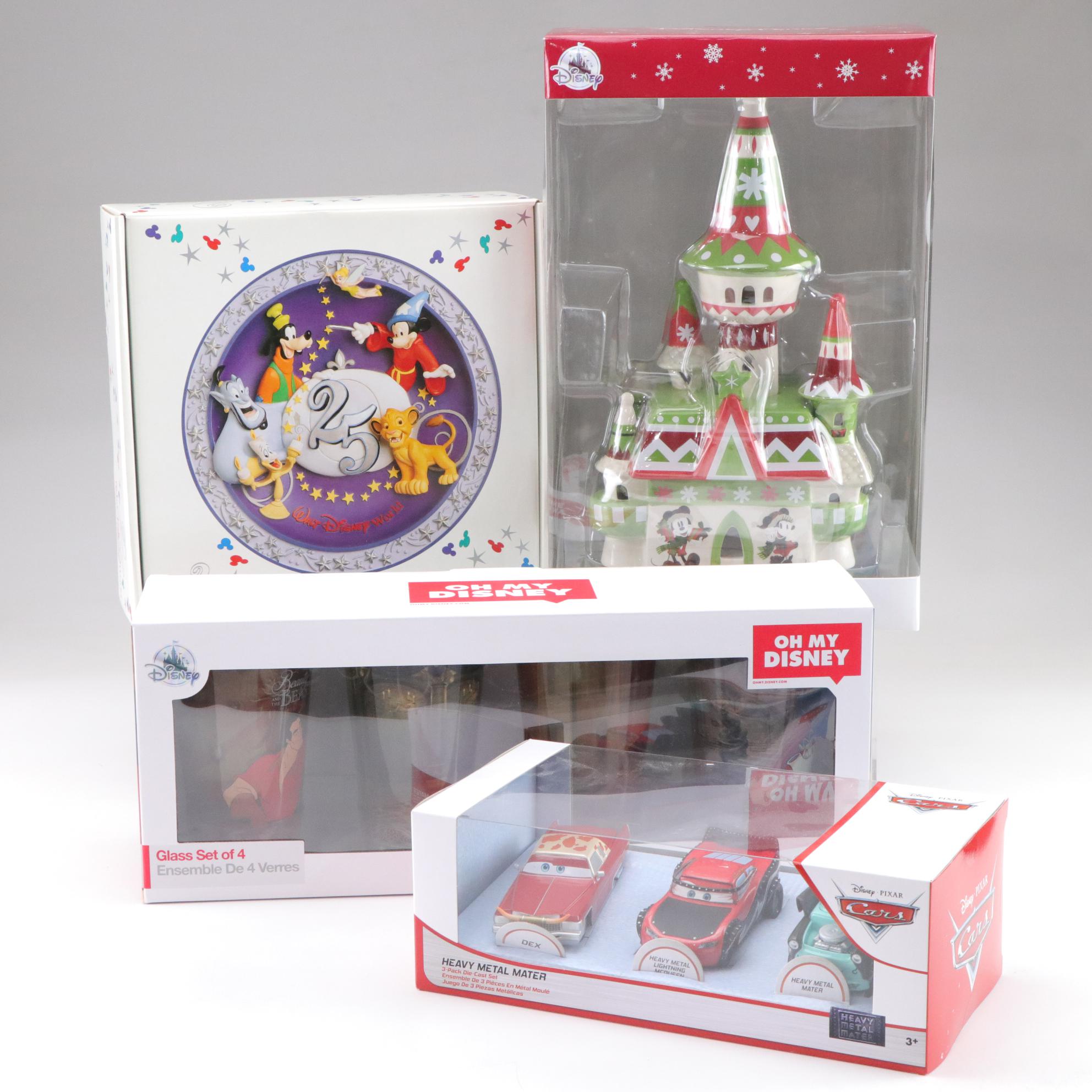 Walt Disney Collection Featuring Disney Parks Castle Light Up Figurine