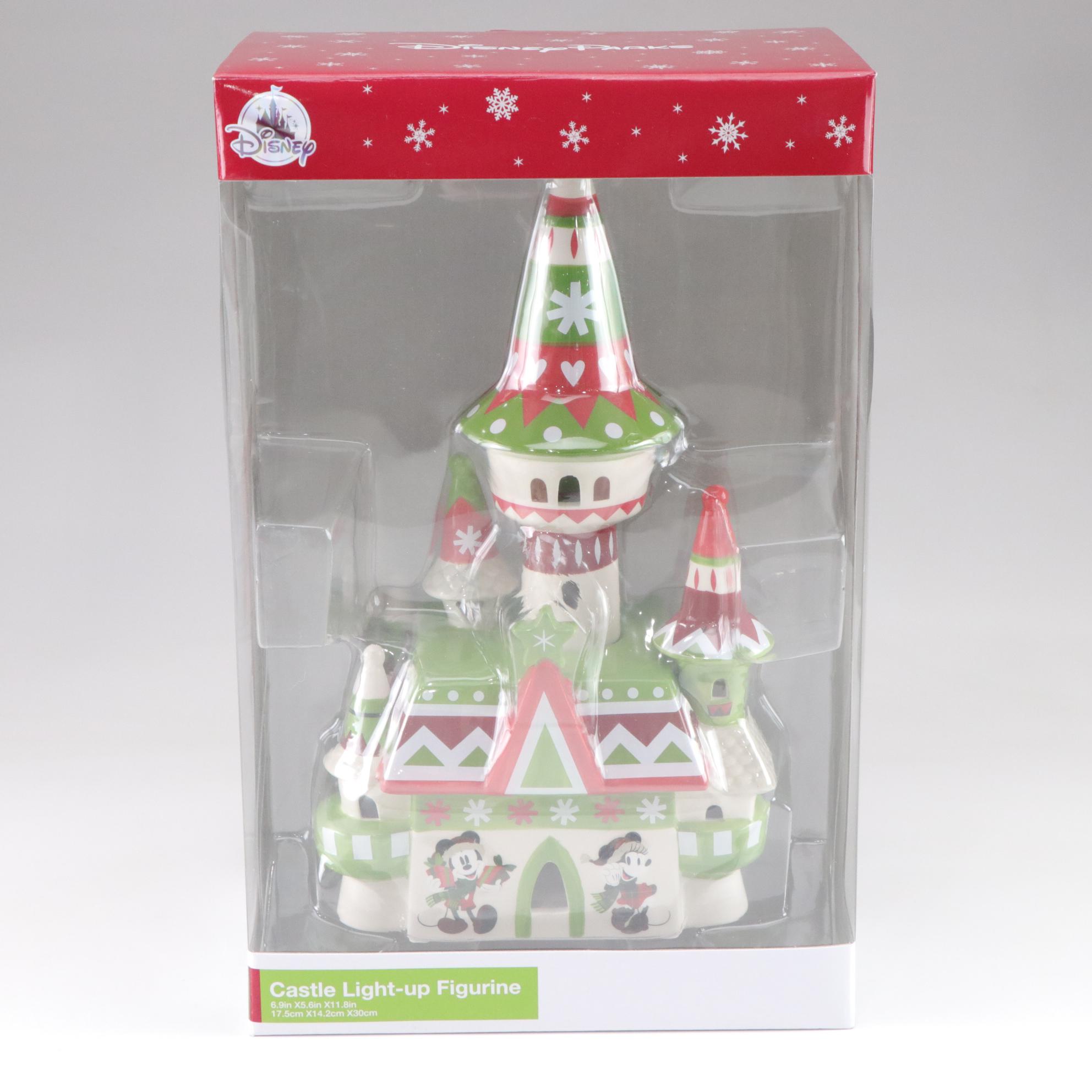 Walt Disney Collection Featuring Disney Parks Castle Light Up Figurine