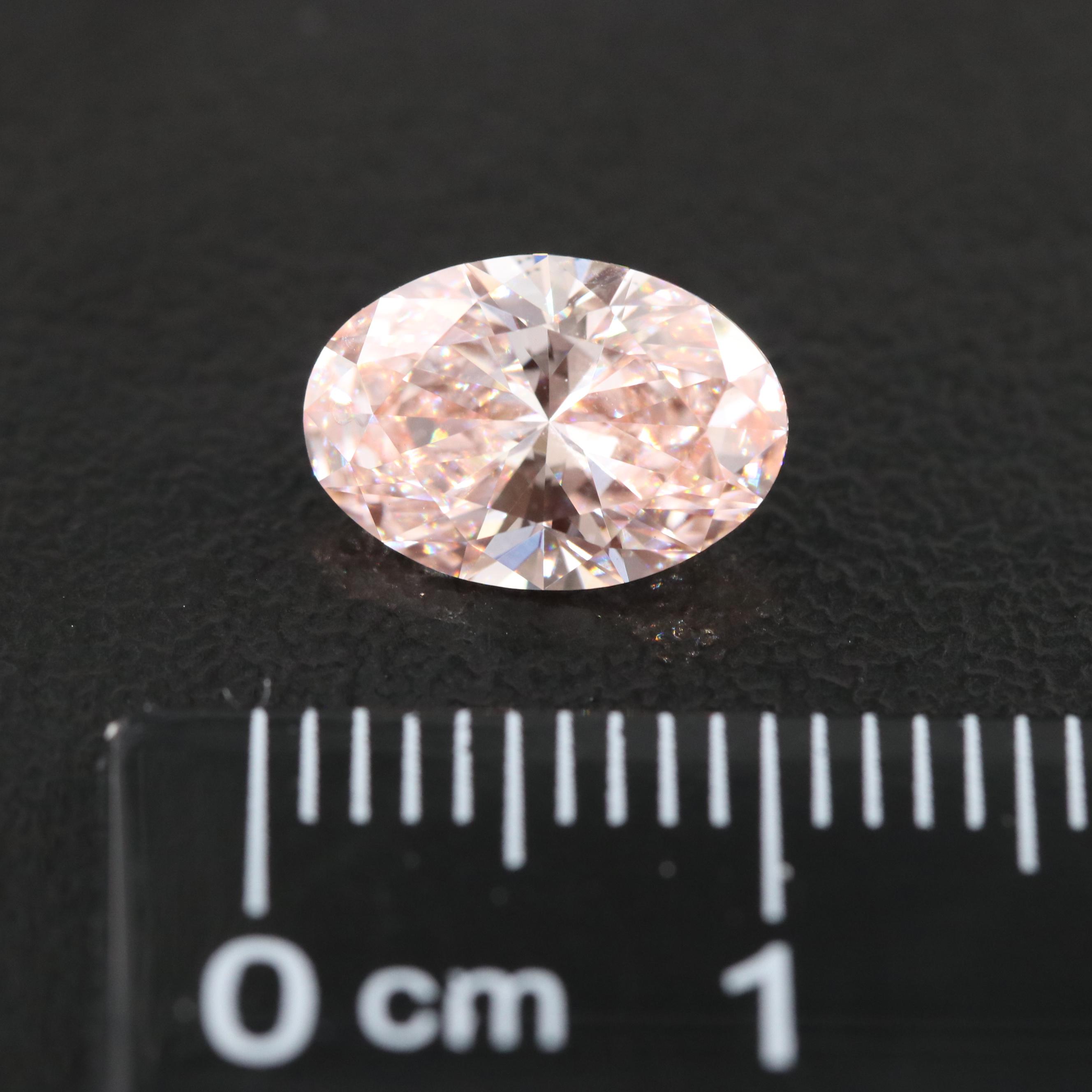 Loose 1.71 CT Fancy Intense Pink Lab Grown Diamond with IGI Report