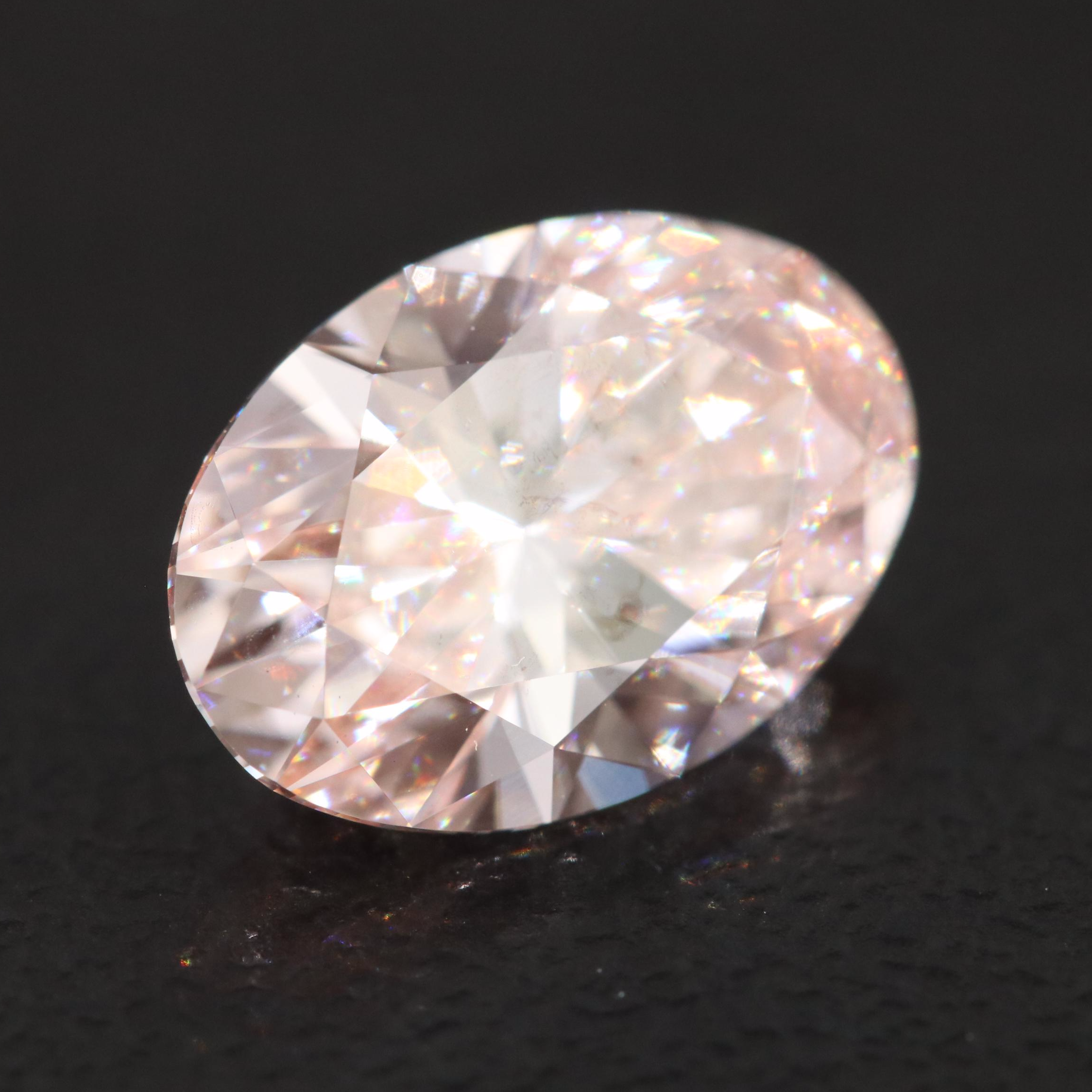 Loose 1.71 CT Fancy Intense Pink Lab Grown Diamond with IGI Report