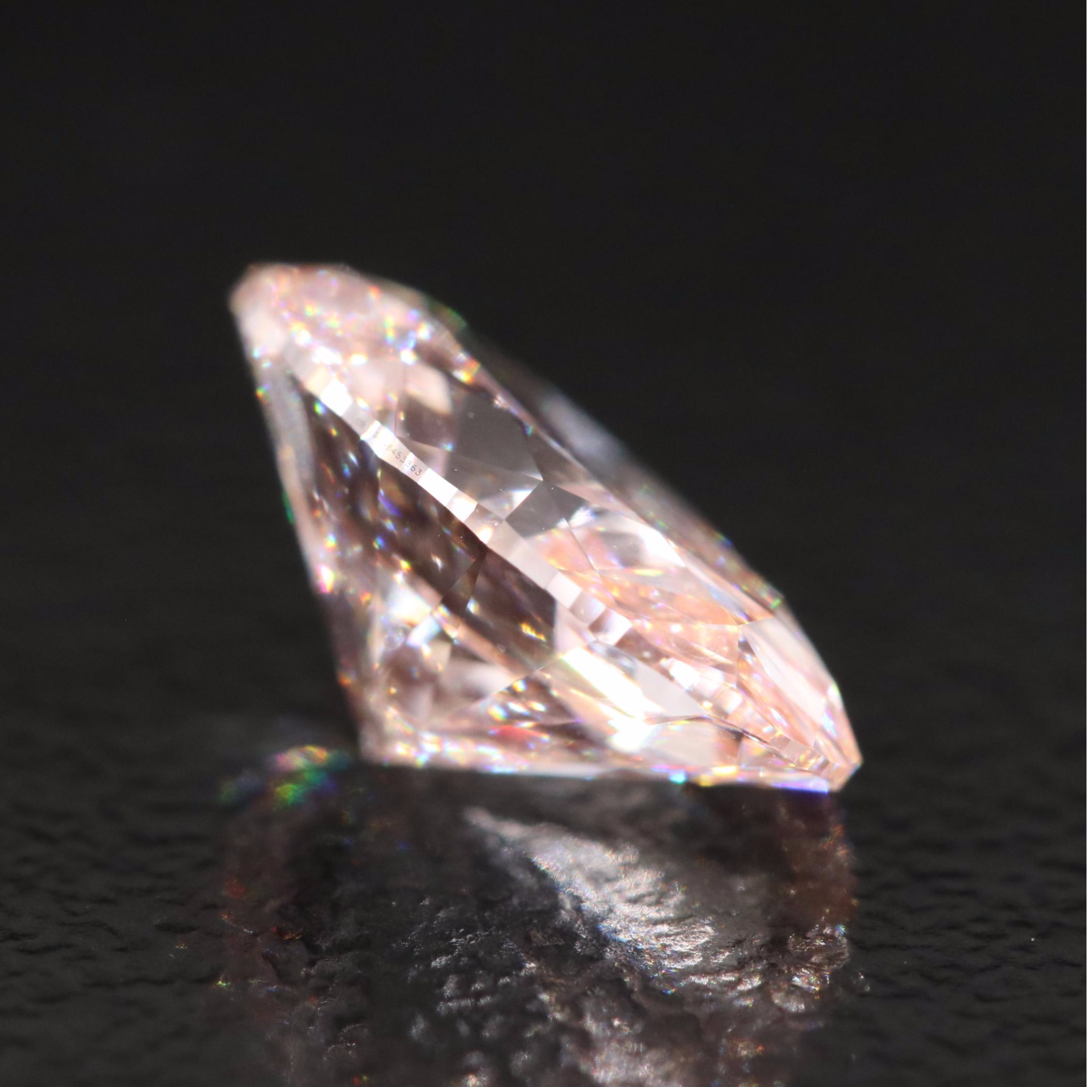 Loose 1.71 CT Fancy Intense Pink Lab Grown Diamond with IGI Report