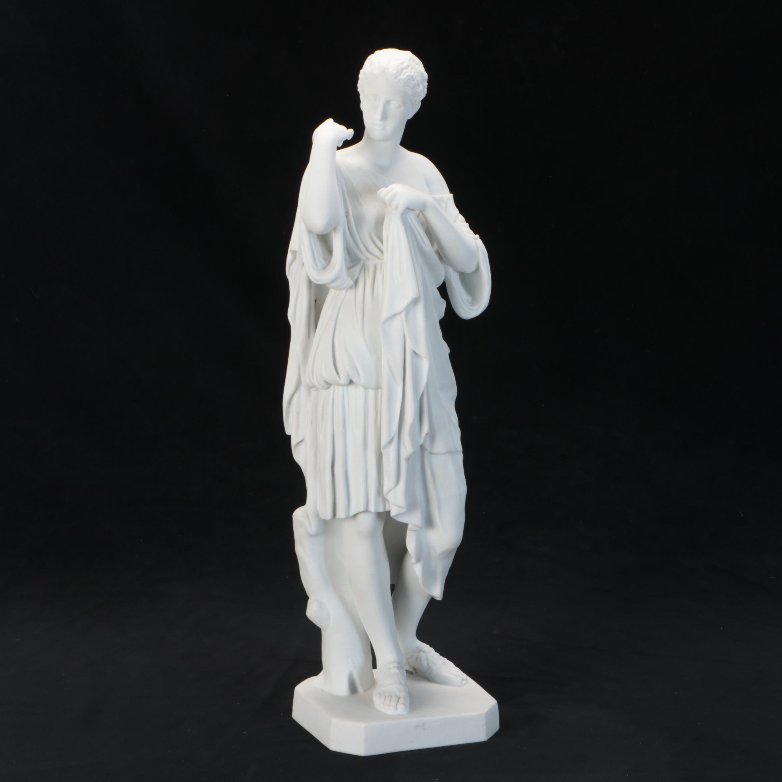 Grand Tour Style Parian "Diana of Gabii" Statue