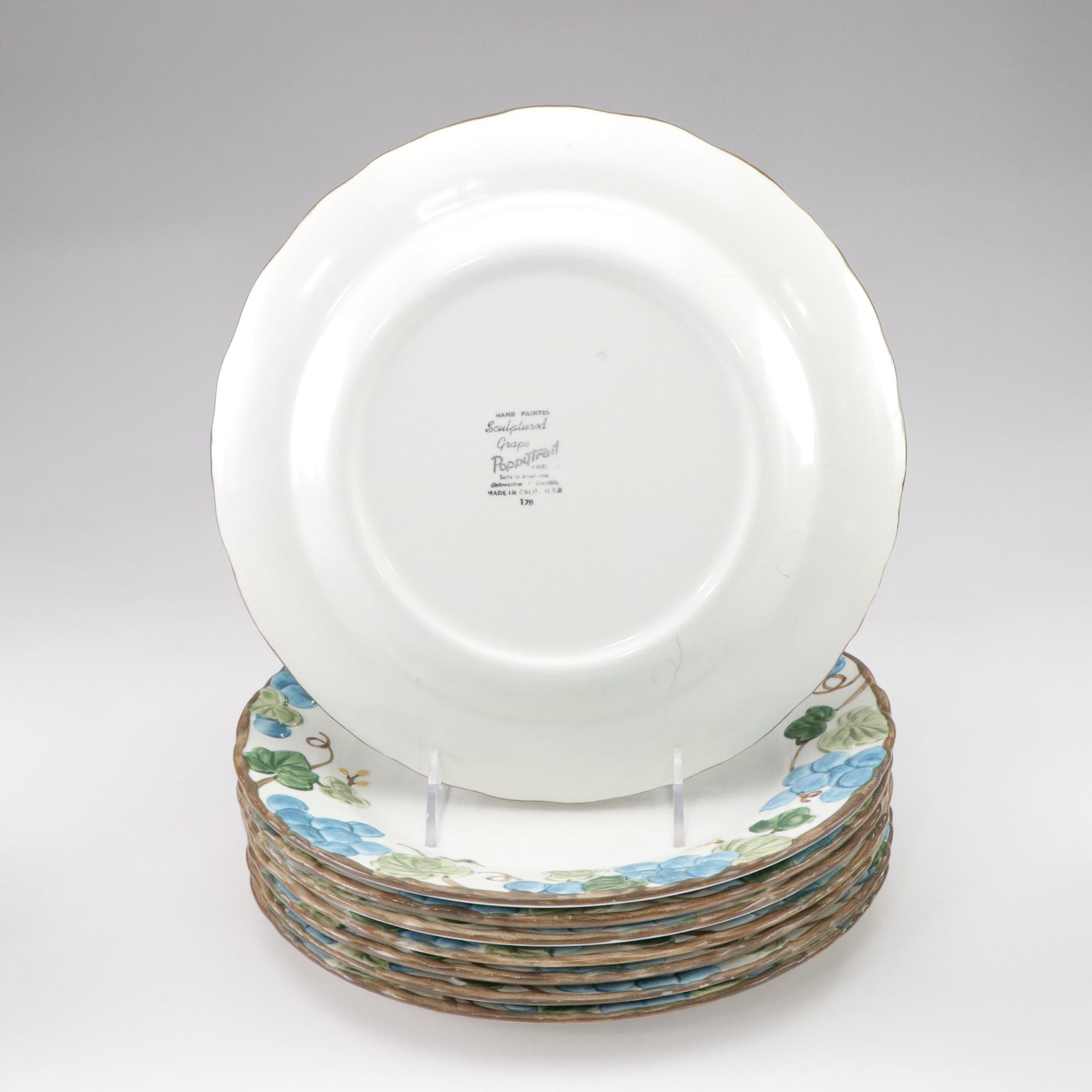 Poppy Trail "Sculptured Grape" Dinnerware Set