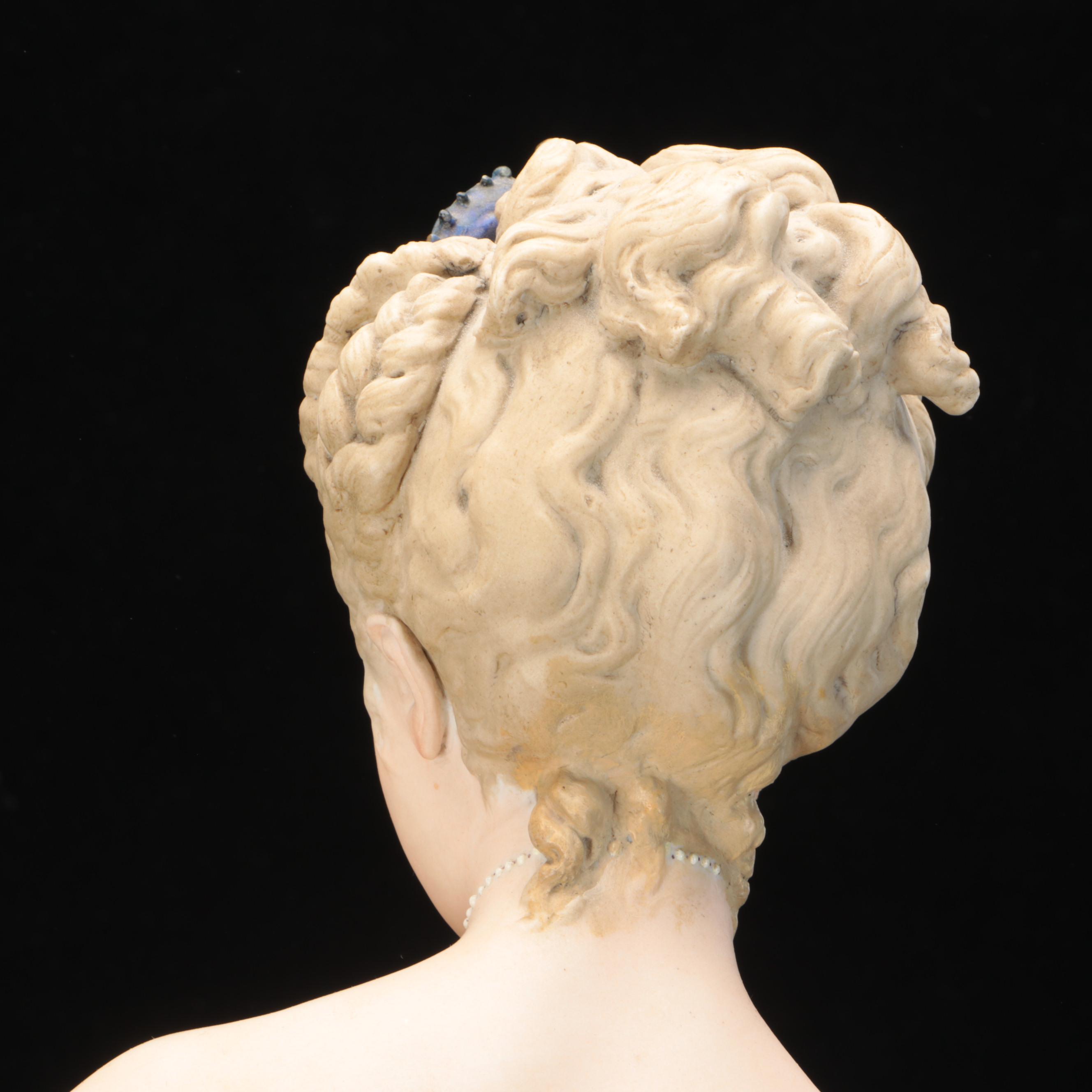 Vion et Baury French Bisque Art Nouveau Style Allegorical Figurine, Late 19th C.