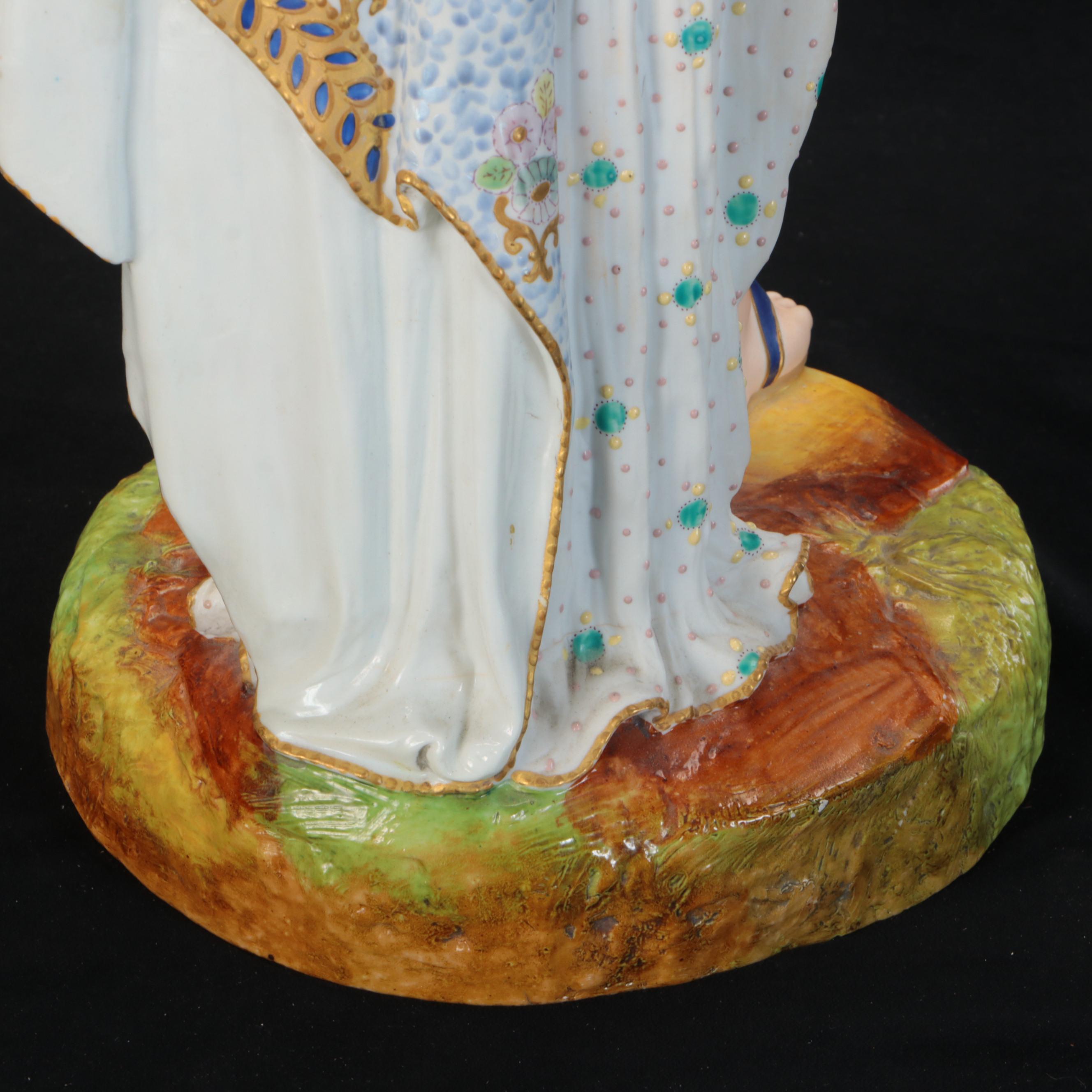Vion et Baury French Bisque Art Nouveau Style Allegorical Figurine, Late 19th C.