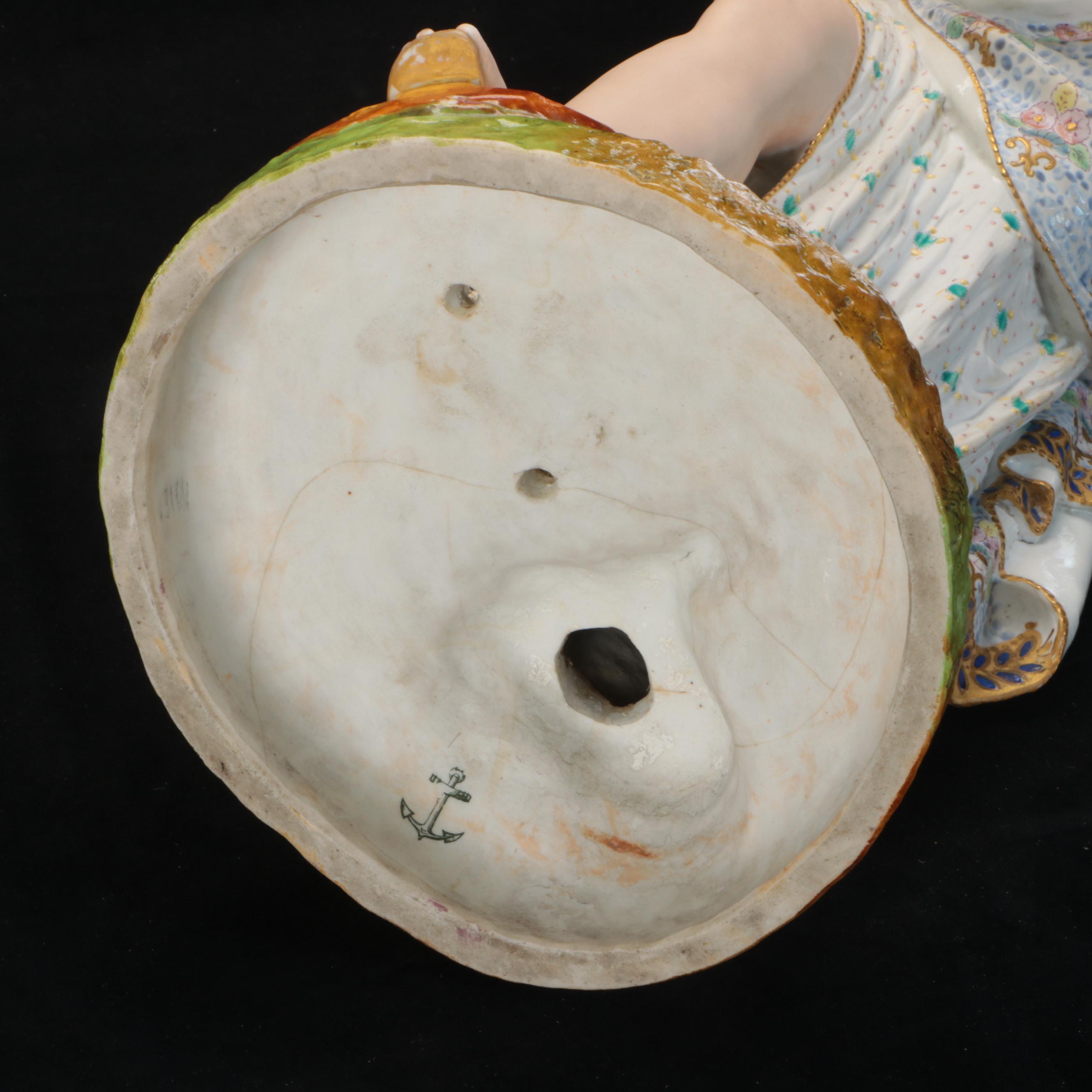 Vion et Baury French Bisque Art Nouveau Style Allegorical Figurine, Late 19th C.