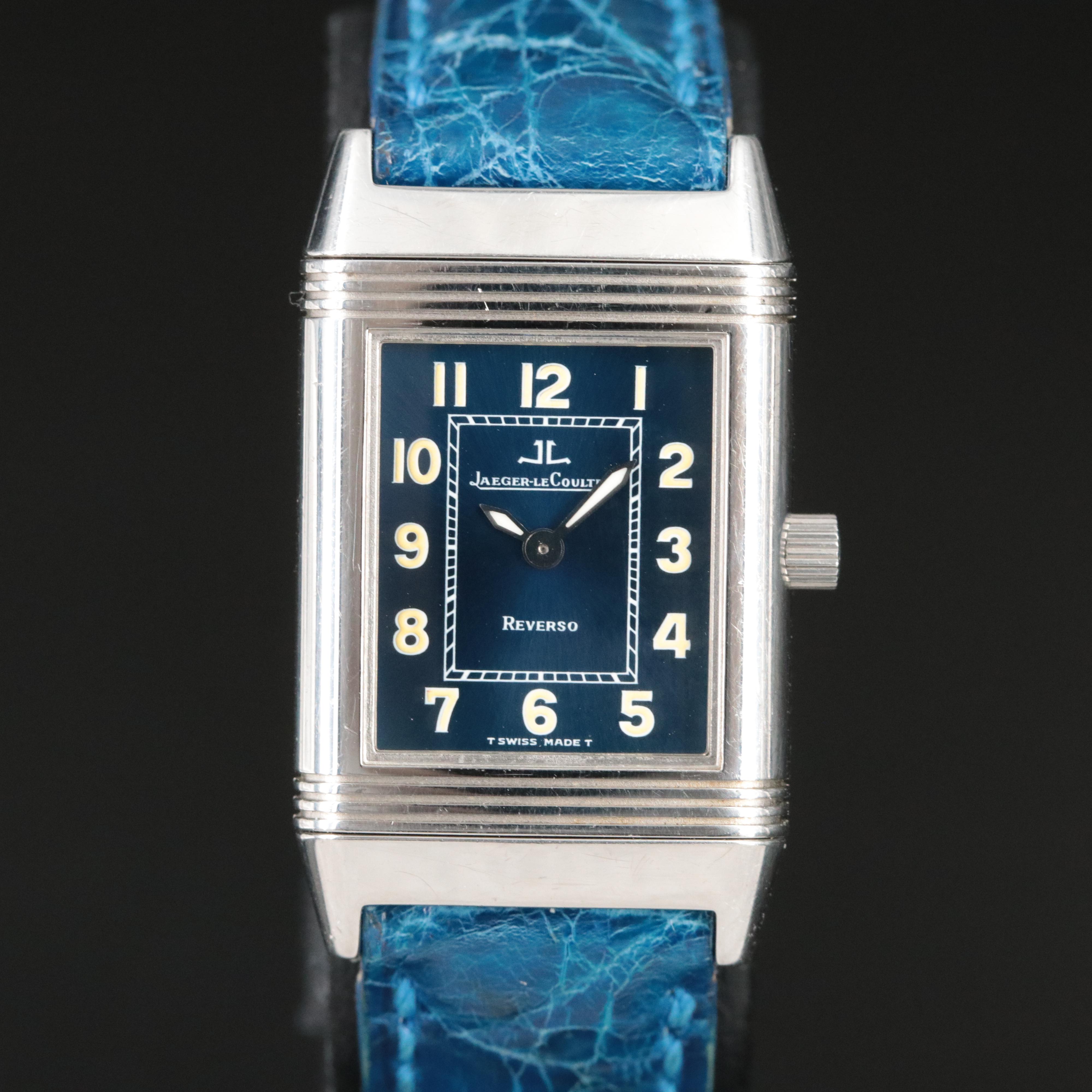 Jaeger-LeCoultre Reverso 260.8.08 Blue Steel Quartz Watch