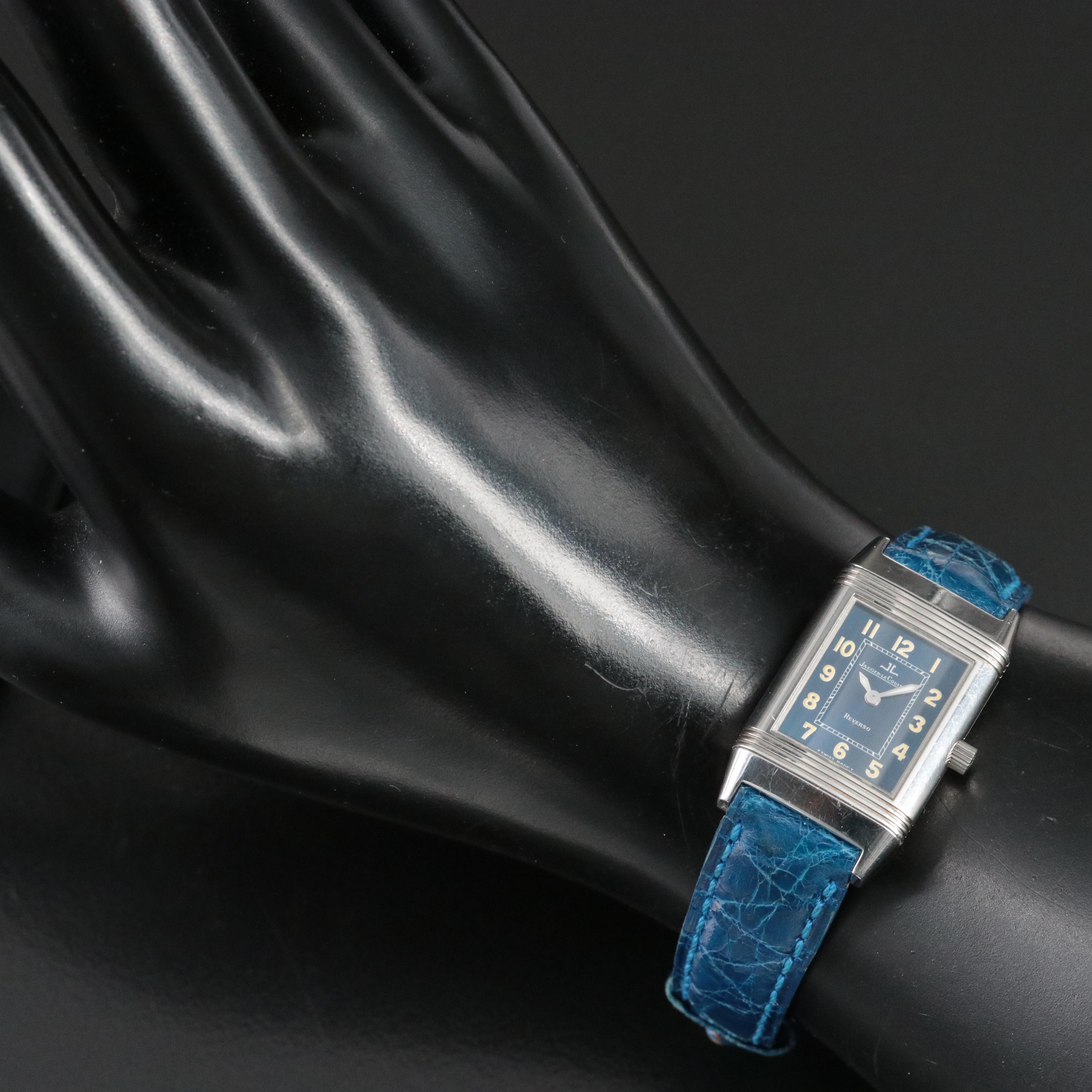 Jaeger-LeCoultre Reverso 260.8.08 Blue Steel Quartz Watch