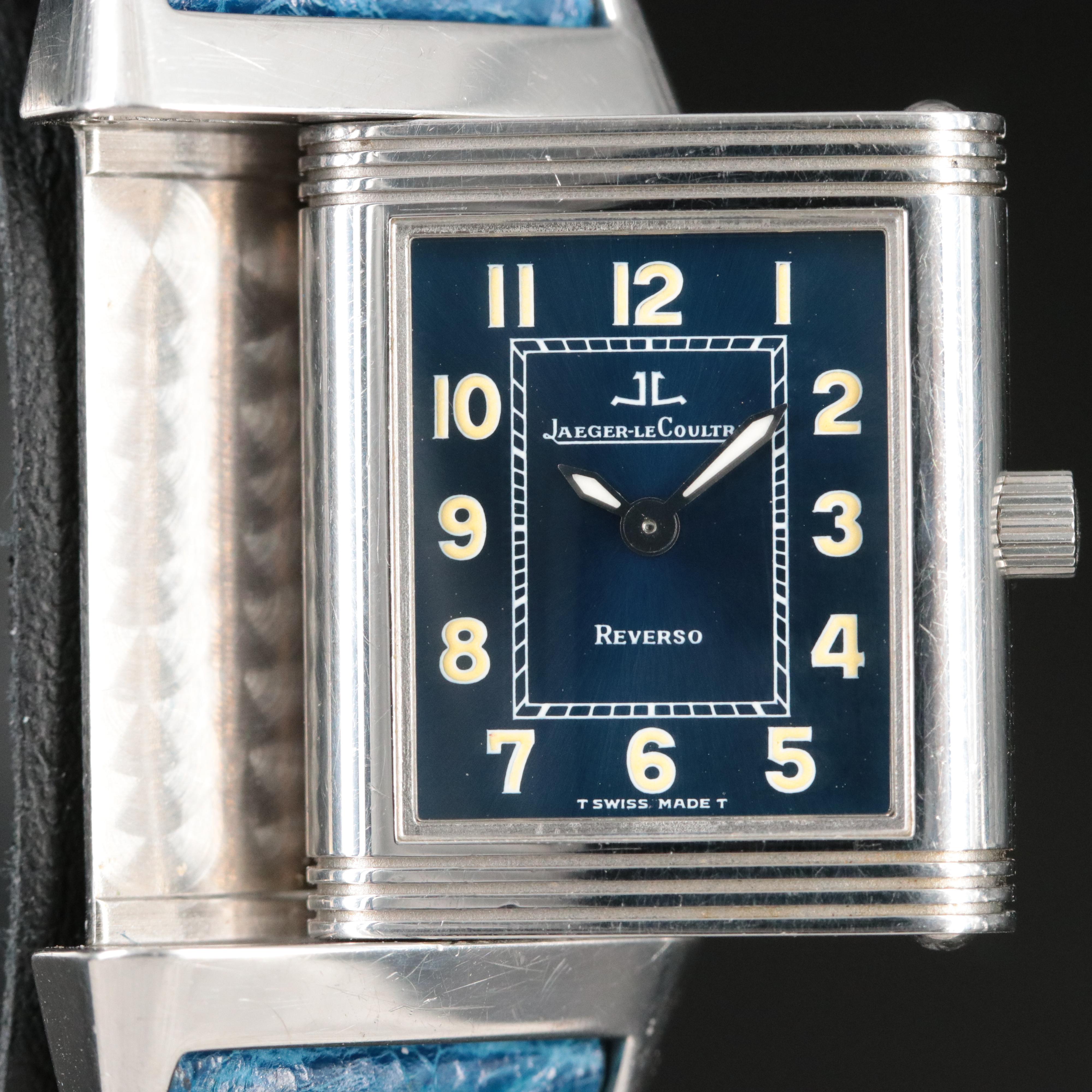 Jaeger-LeCoultre Reverso 260.8.08 Blue Steel Quartz Watch