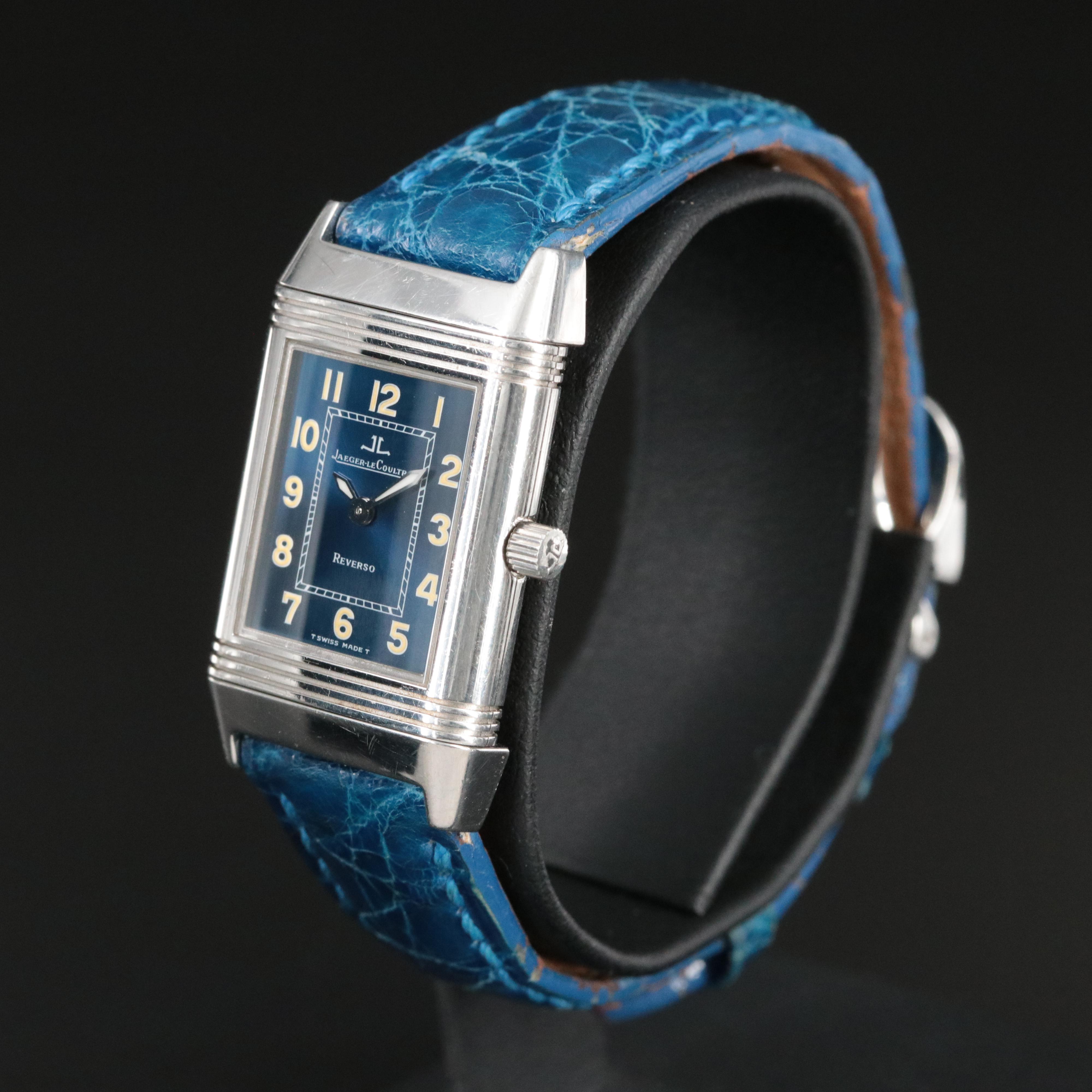 Jaeger-LeCoultre Reverso 260.8.08 Blue Steel Quartz Watch