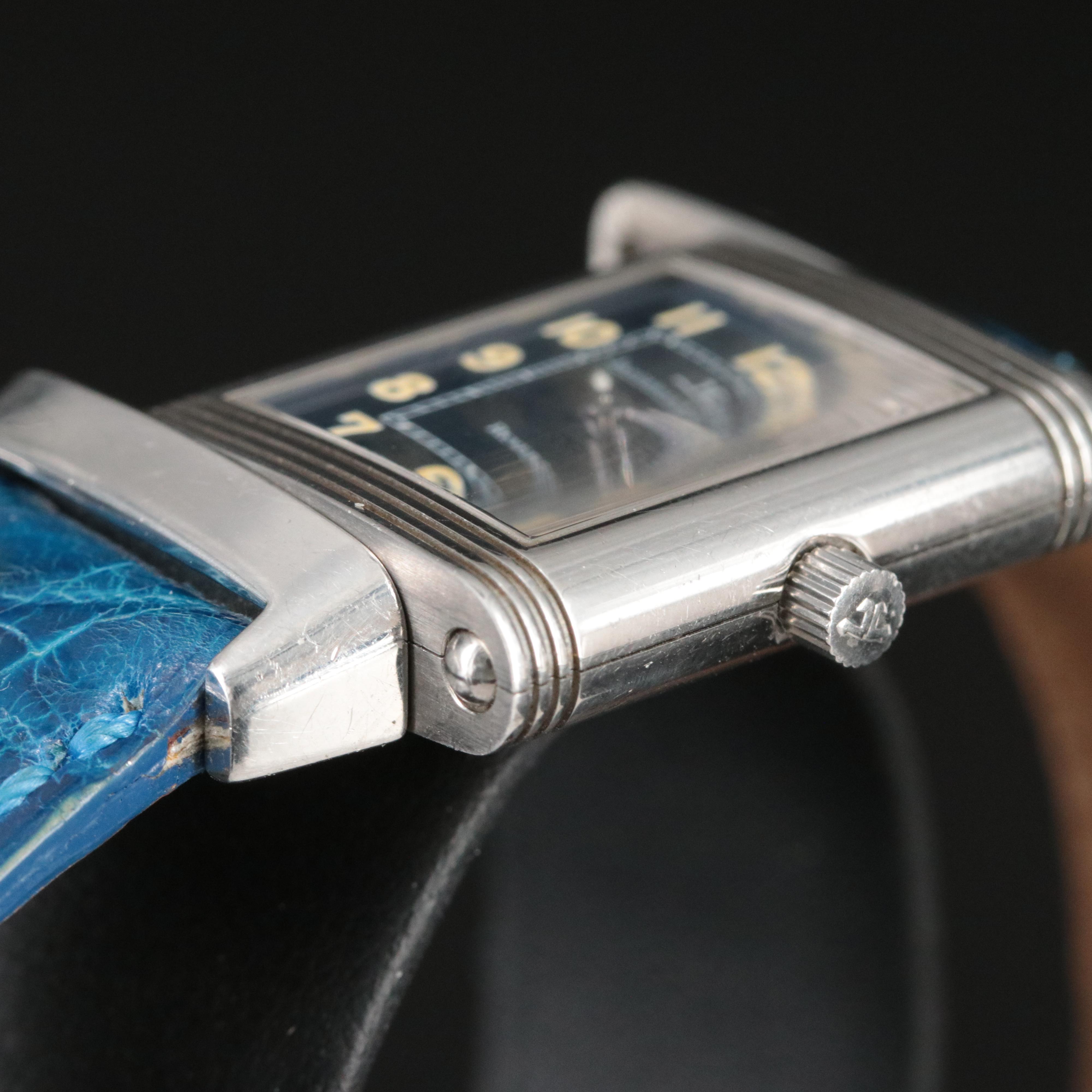 Jaeger-LeCoultre Reverso 260.8.08 Blue Steel Quartz Watch