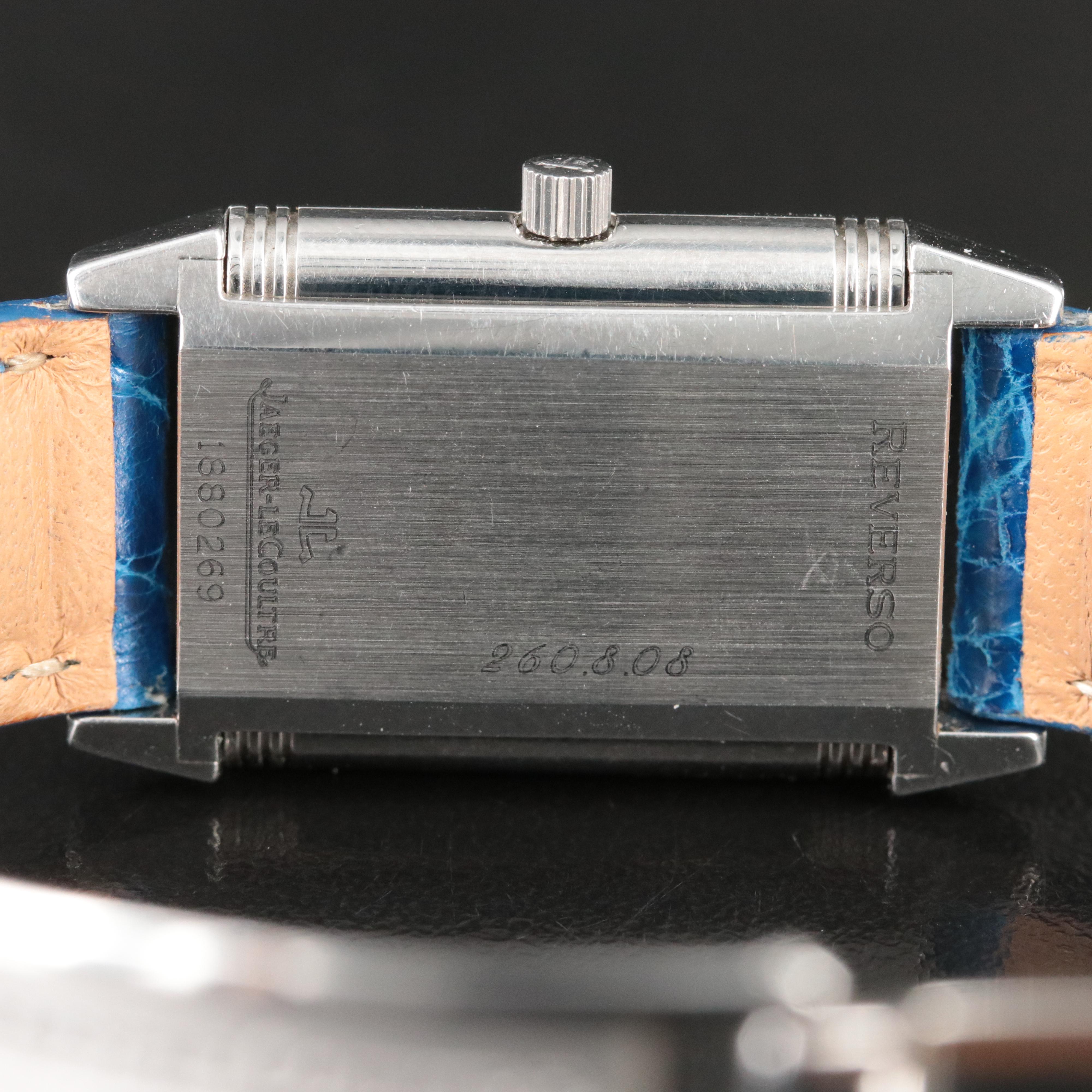 Jaeger-LeCoultre Reverso 260.8.08 Blue Steel Quartz Watch