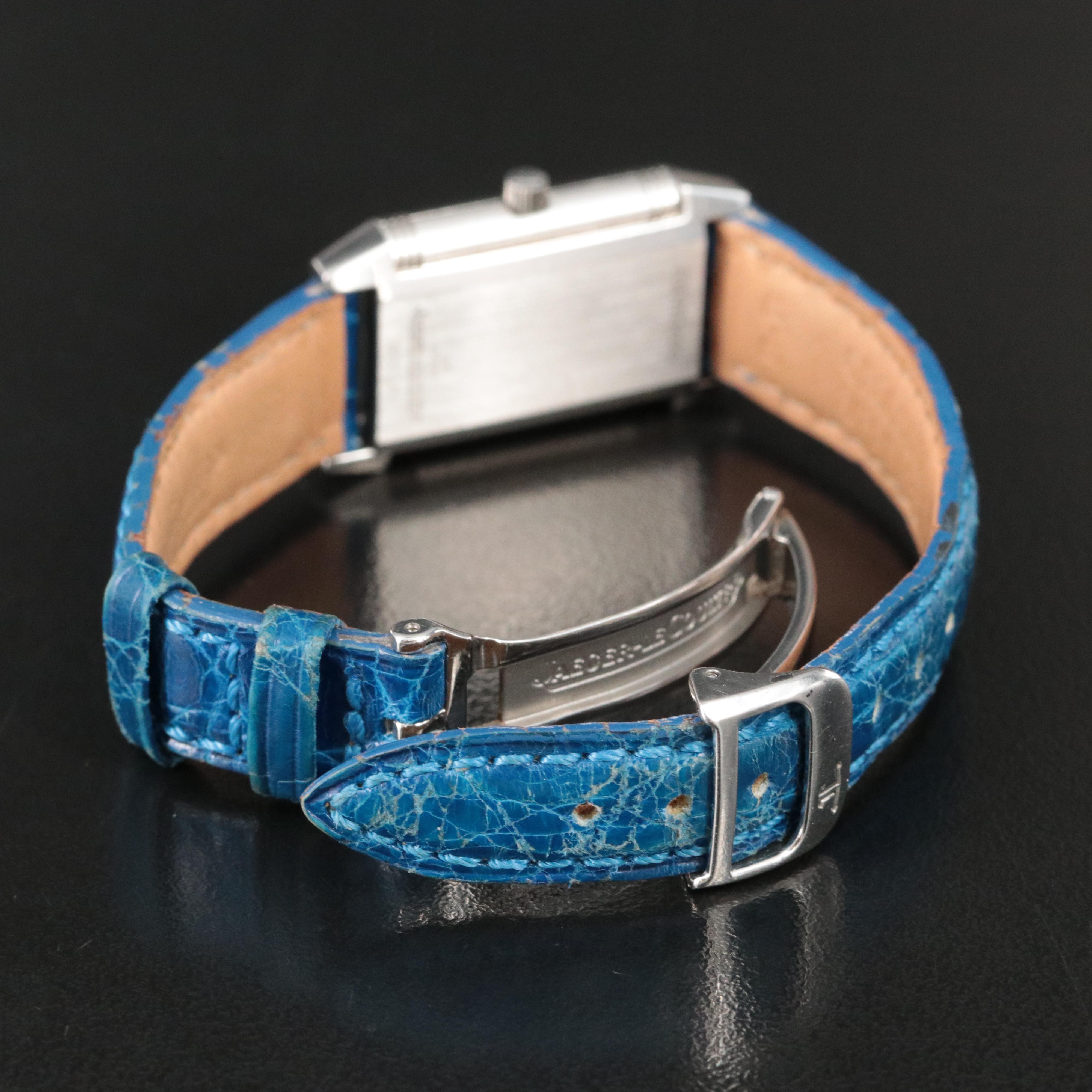 Jaeger-LeCoultre Reverso 260.8.08 Blue Steel Quartz Watch