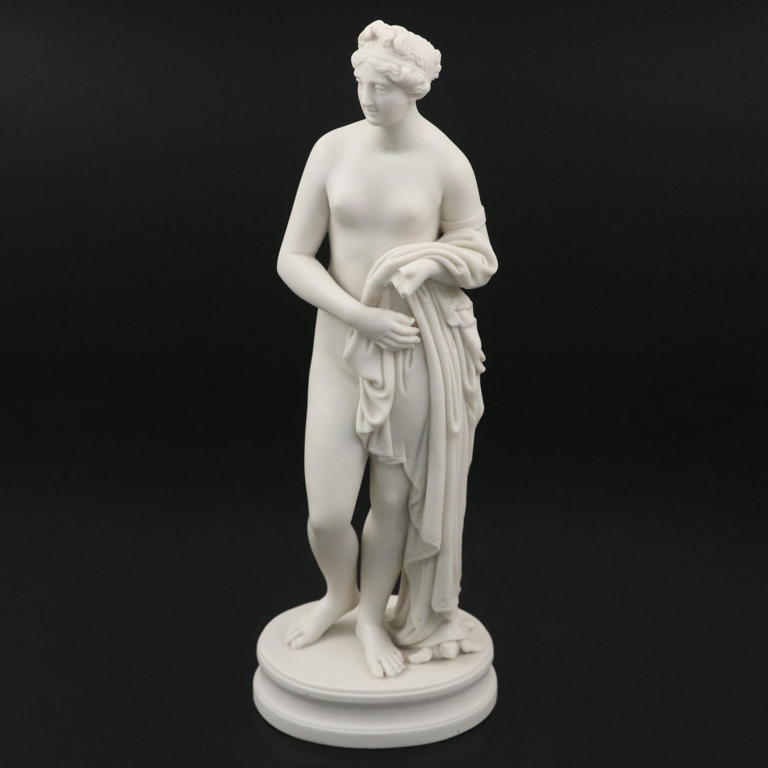 English Parian "Venus Vertcordia" Figurine After John Gibson