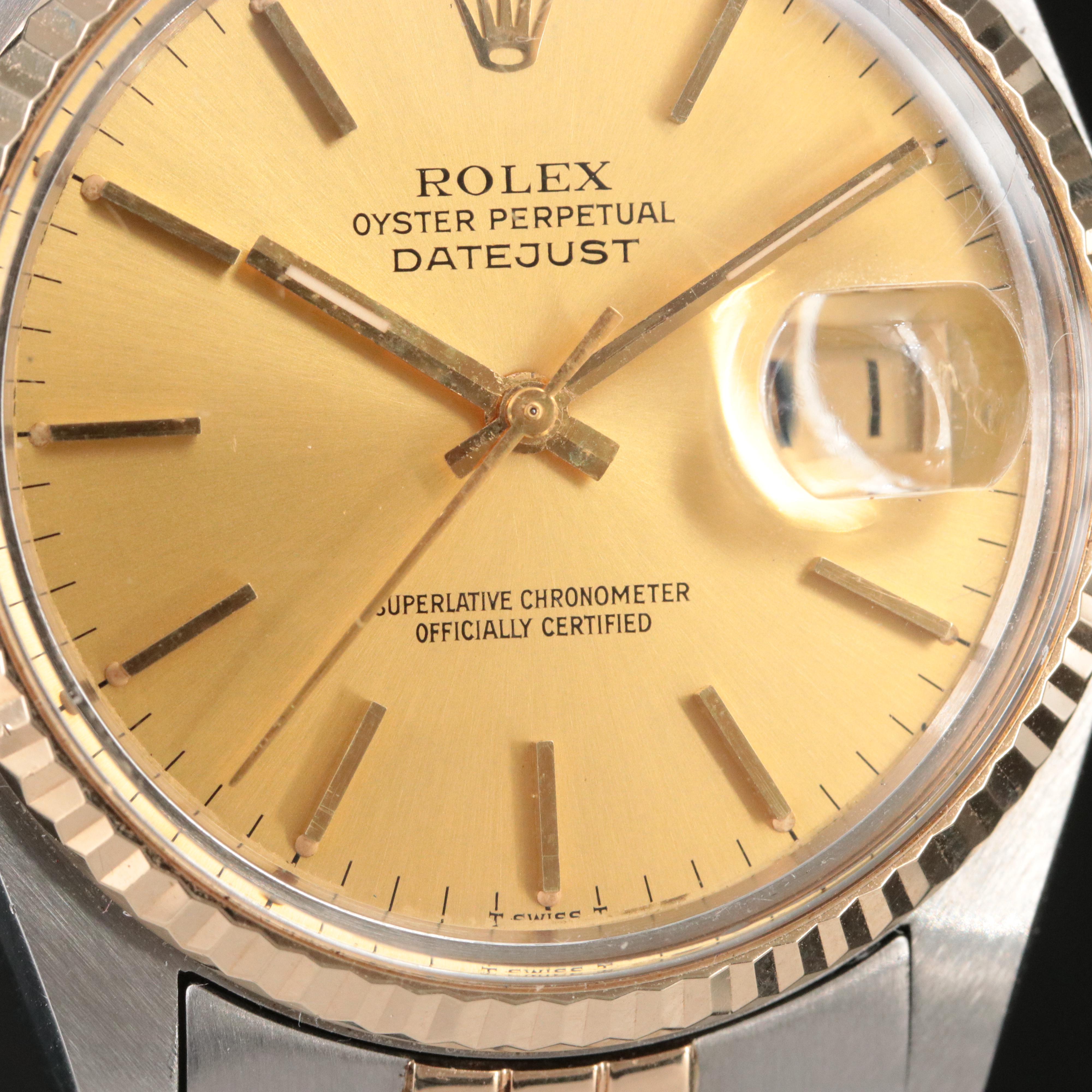1984 Rolex Oyster Perpetual Datejust Watch