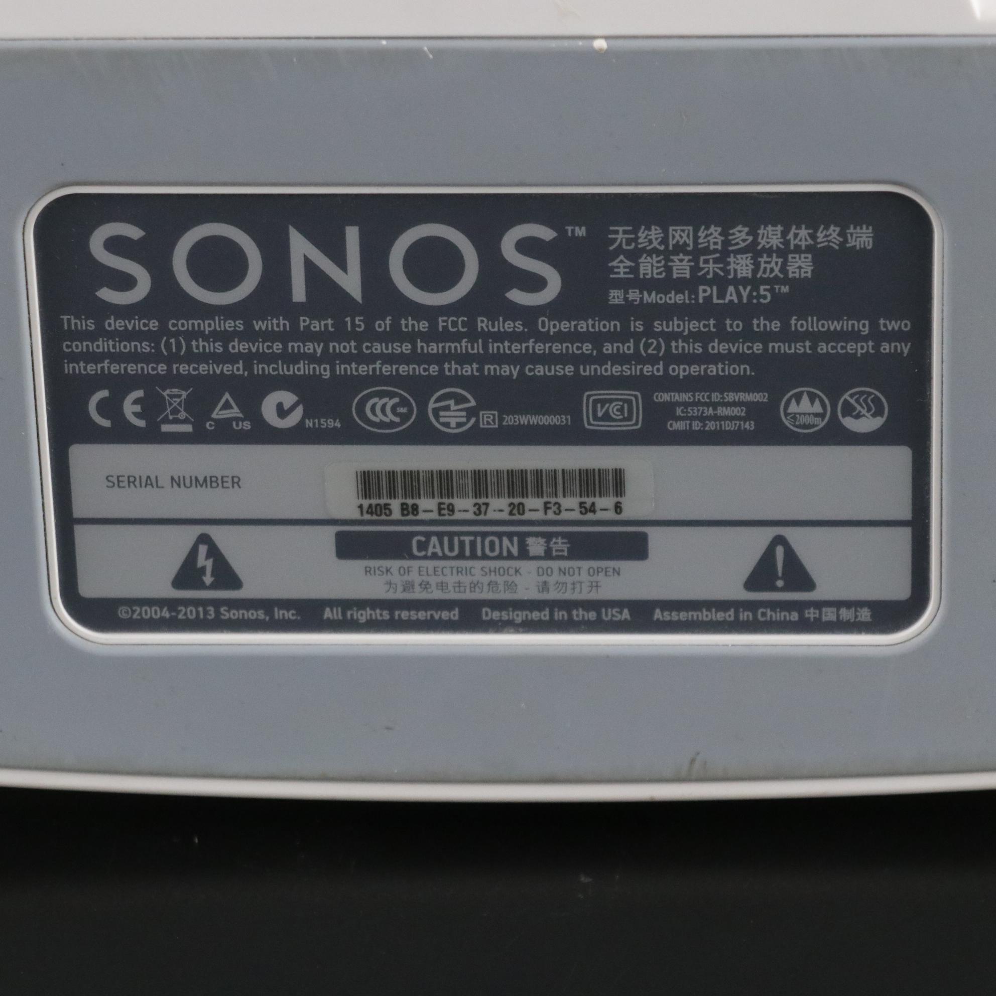 Sonos Play:5 High Fidelity-Wireless Speaker