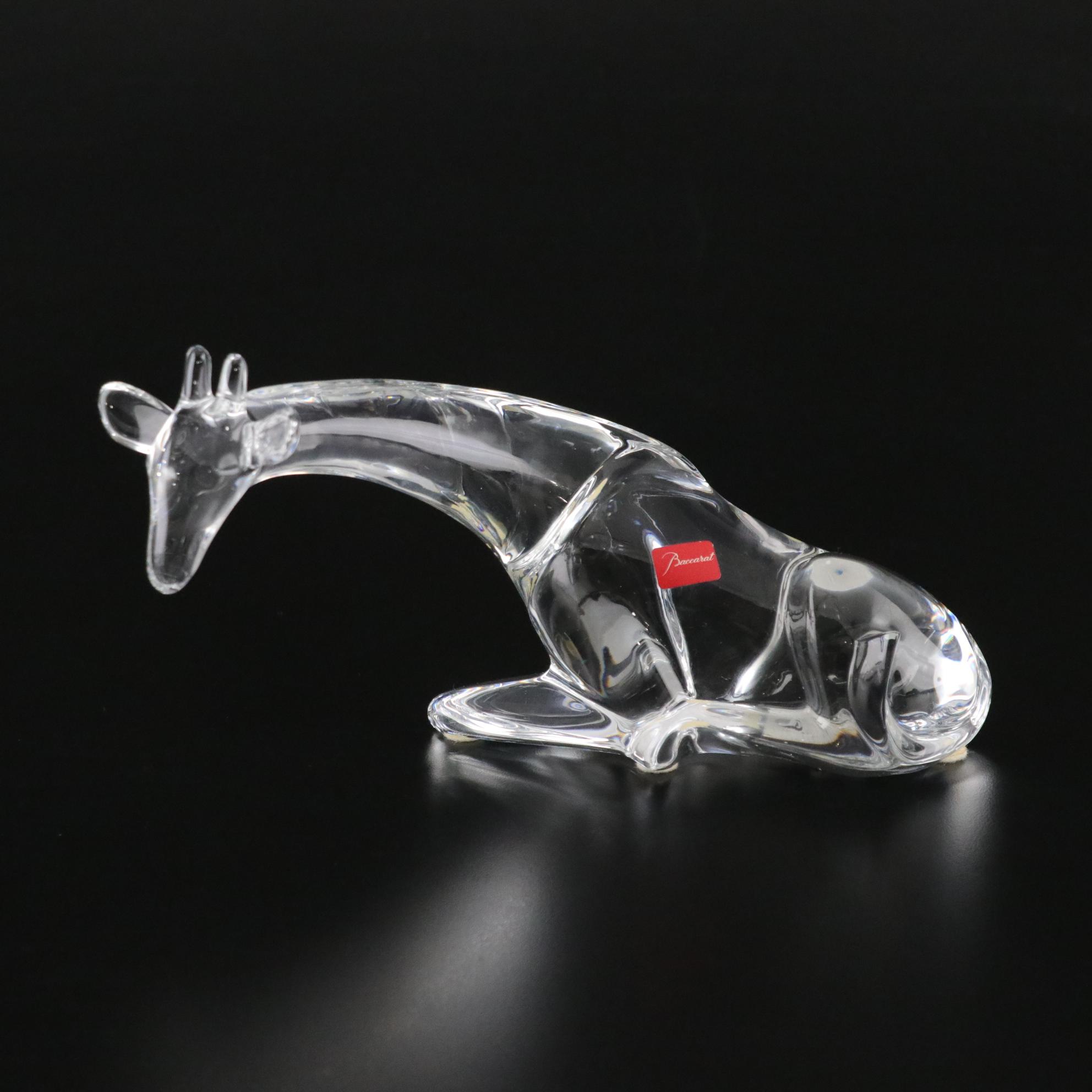 Baccarat Crystal Giraffe Figurine