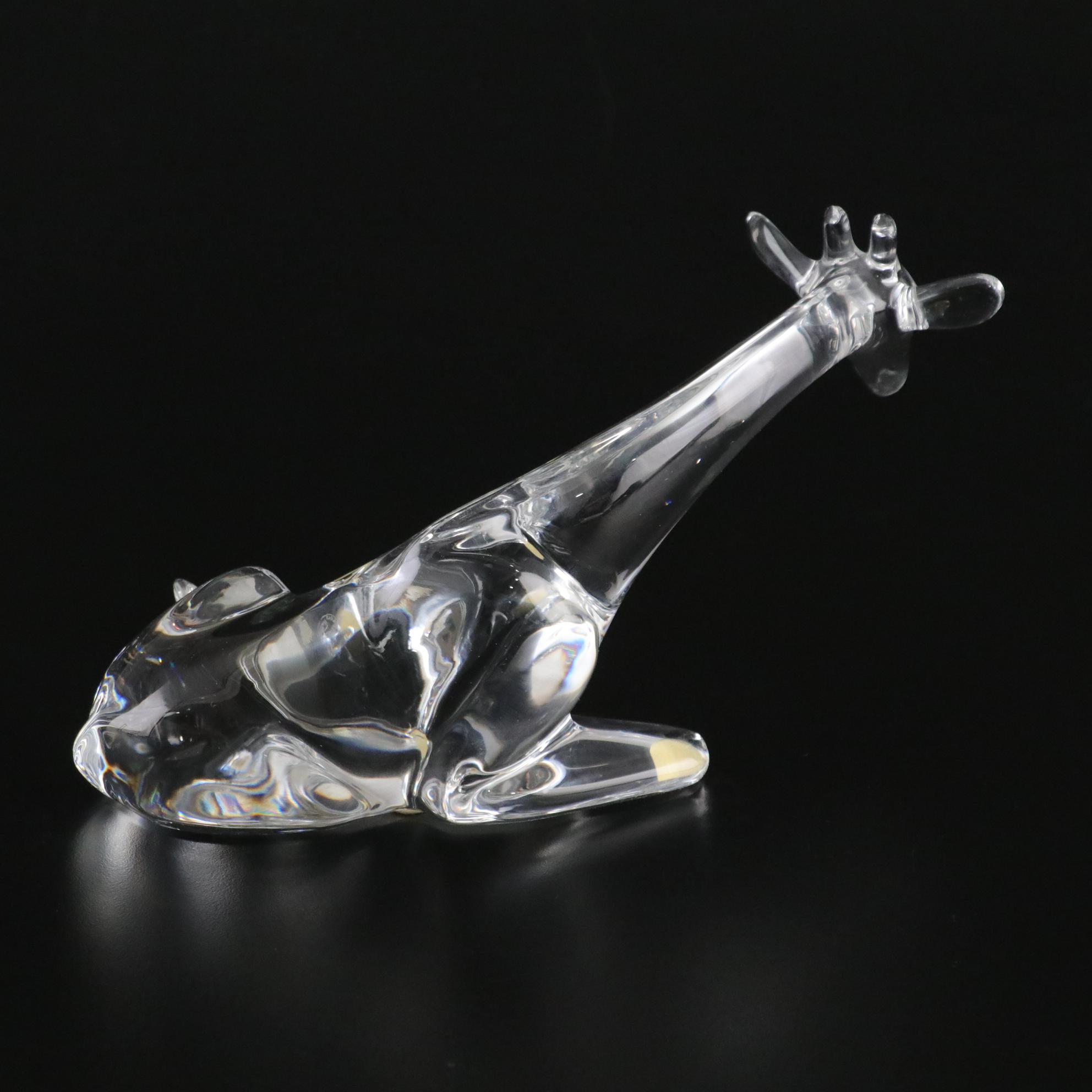 Baccarat Crystal Giraffe Figurine