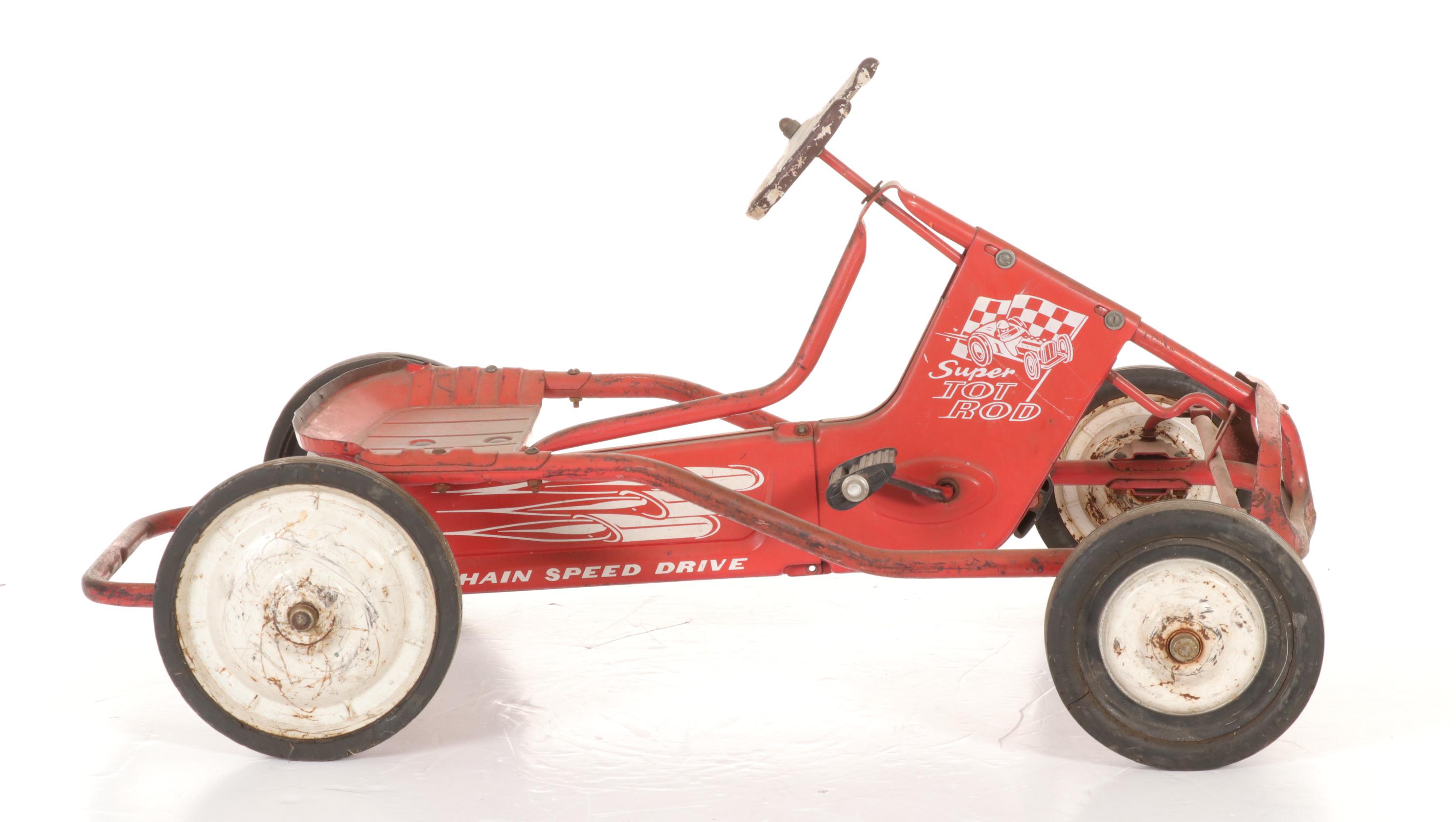 Murray "Super Tot Rod" Chain Drive Toy Car, Mid 20th Century