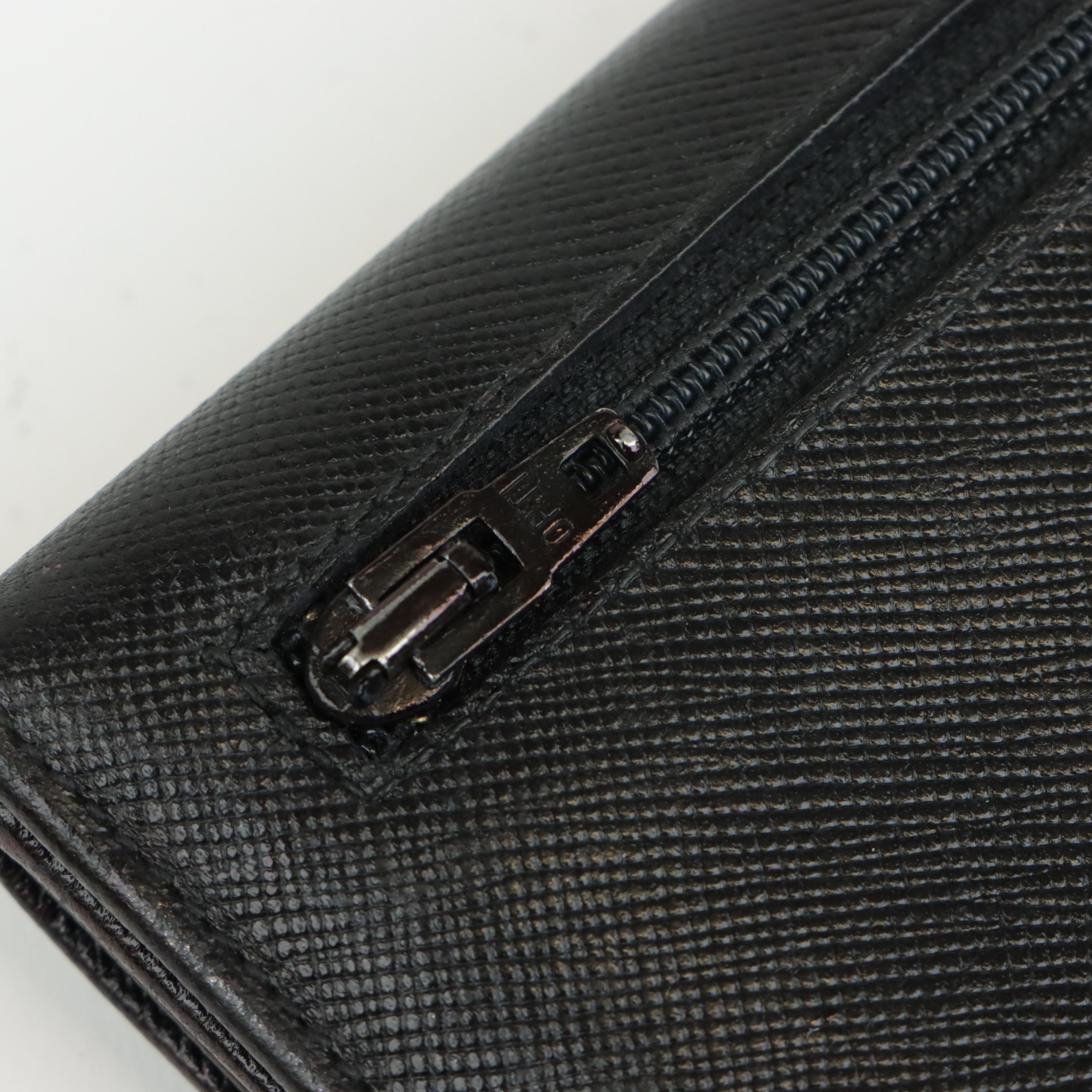 Prada Saffiano Leather Bi-Fold Wallet