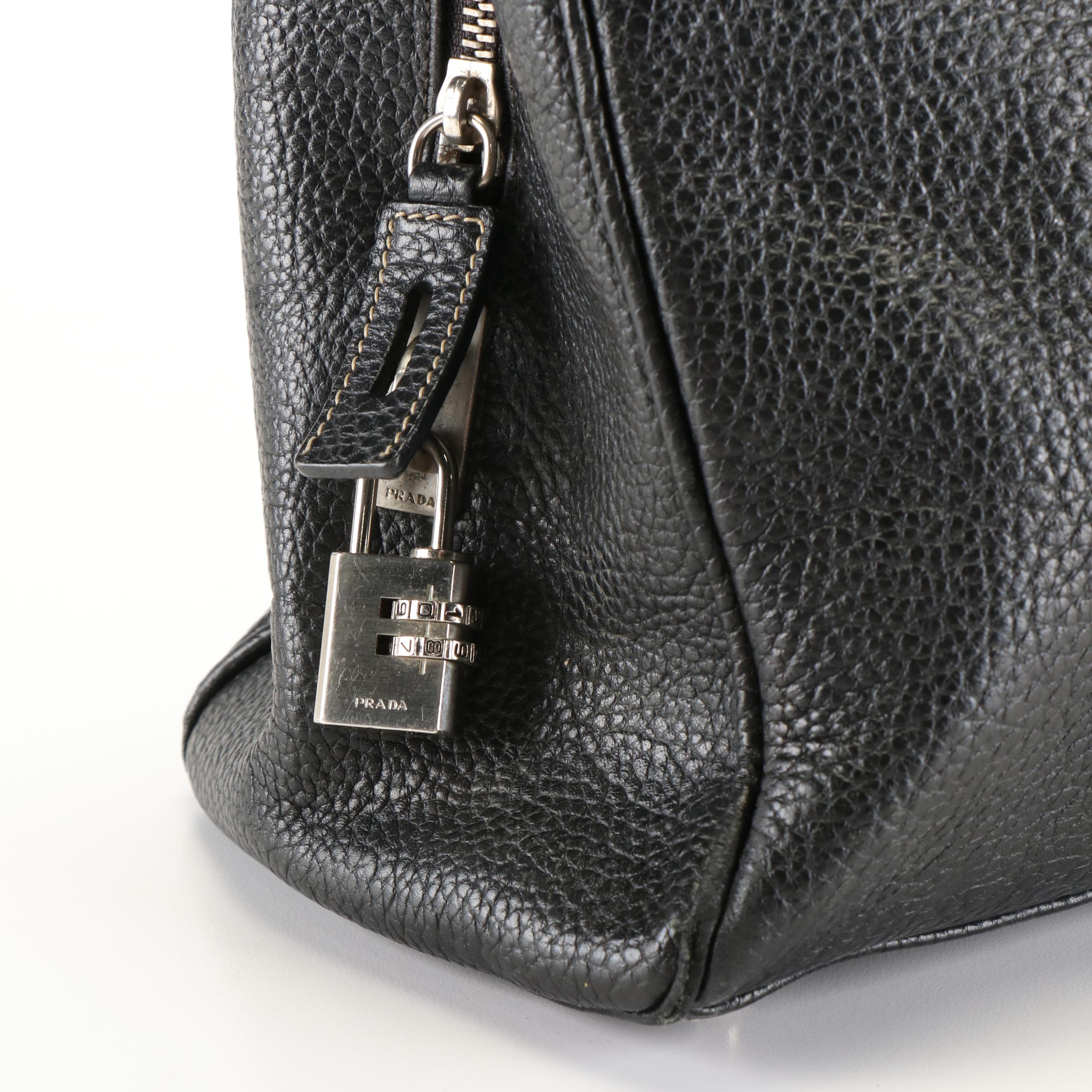 Prada Shoulder Bag in Vitello Daino Leather