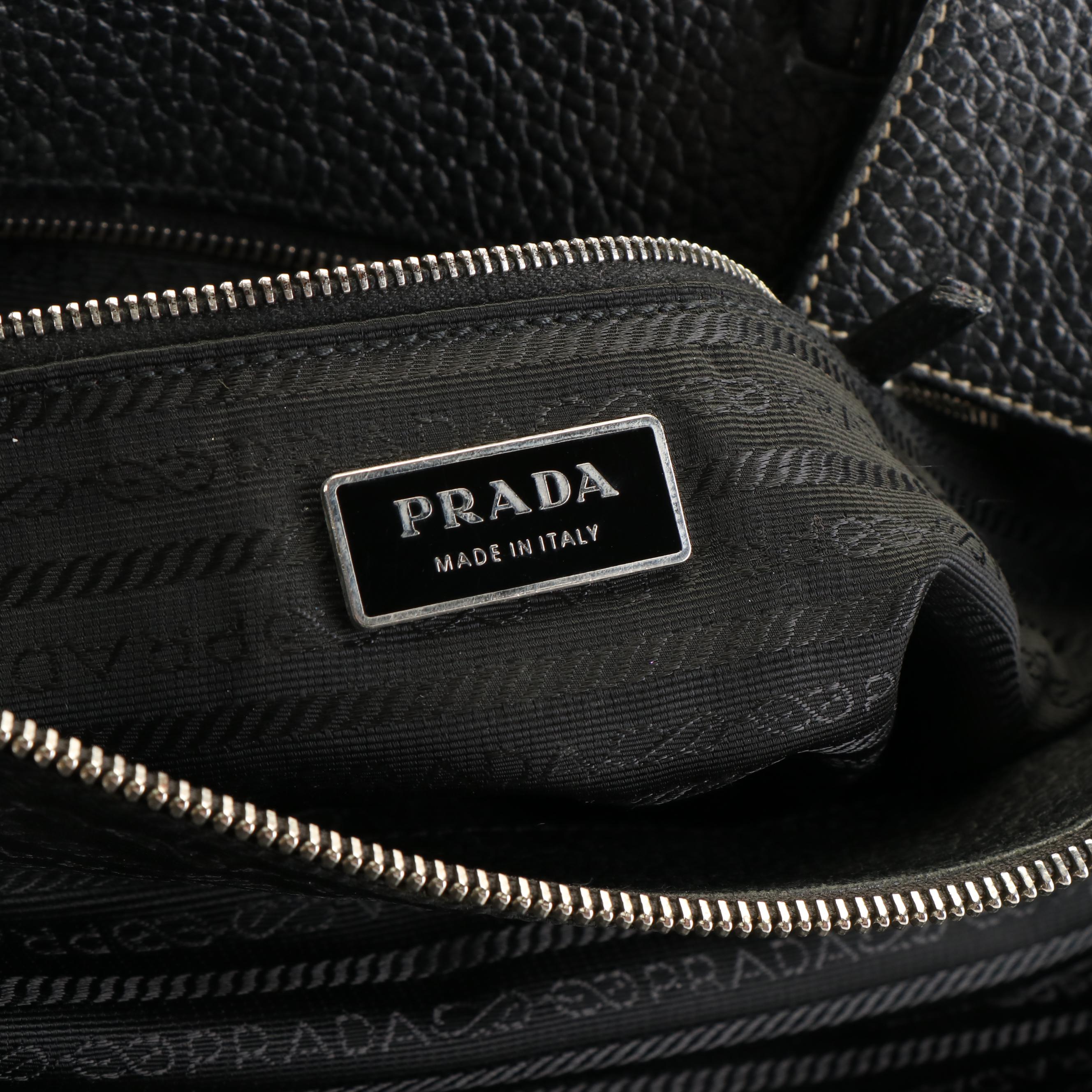 Prada Shoulder Bag in Vitello Daino Leather