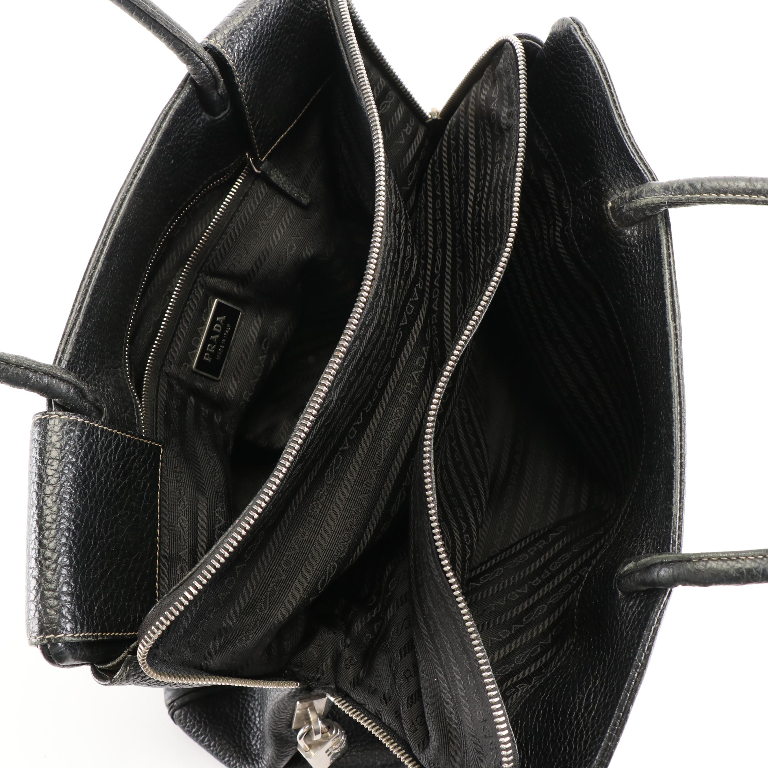 Prada Shoulder Bag in Vitello Daino Leather