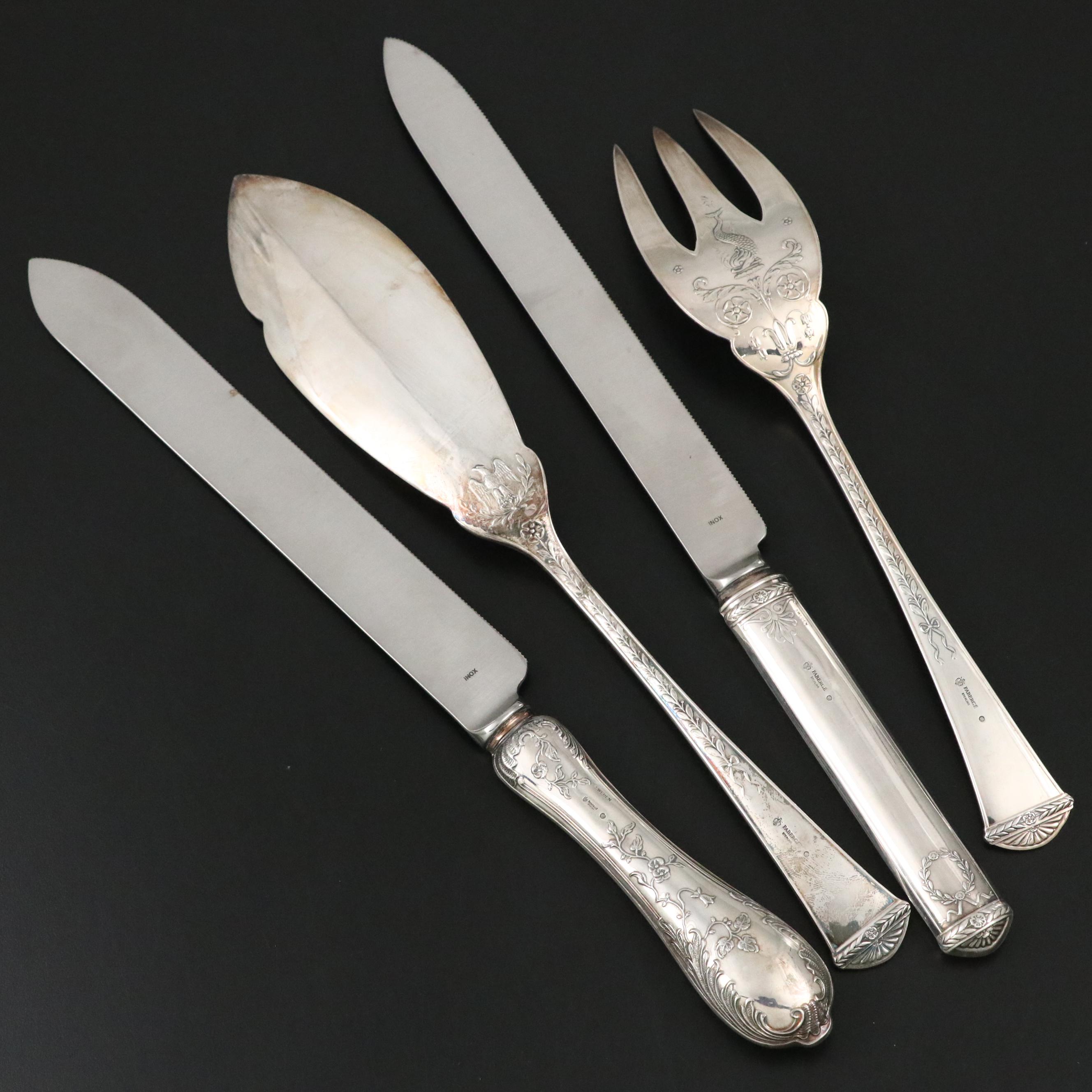Fabergé "Grand Duchess" and "Imperial Court" Sterling Silver Flatware Set