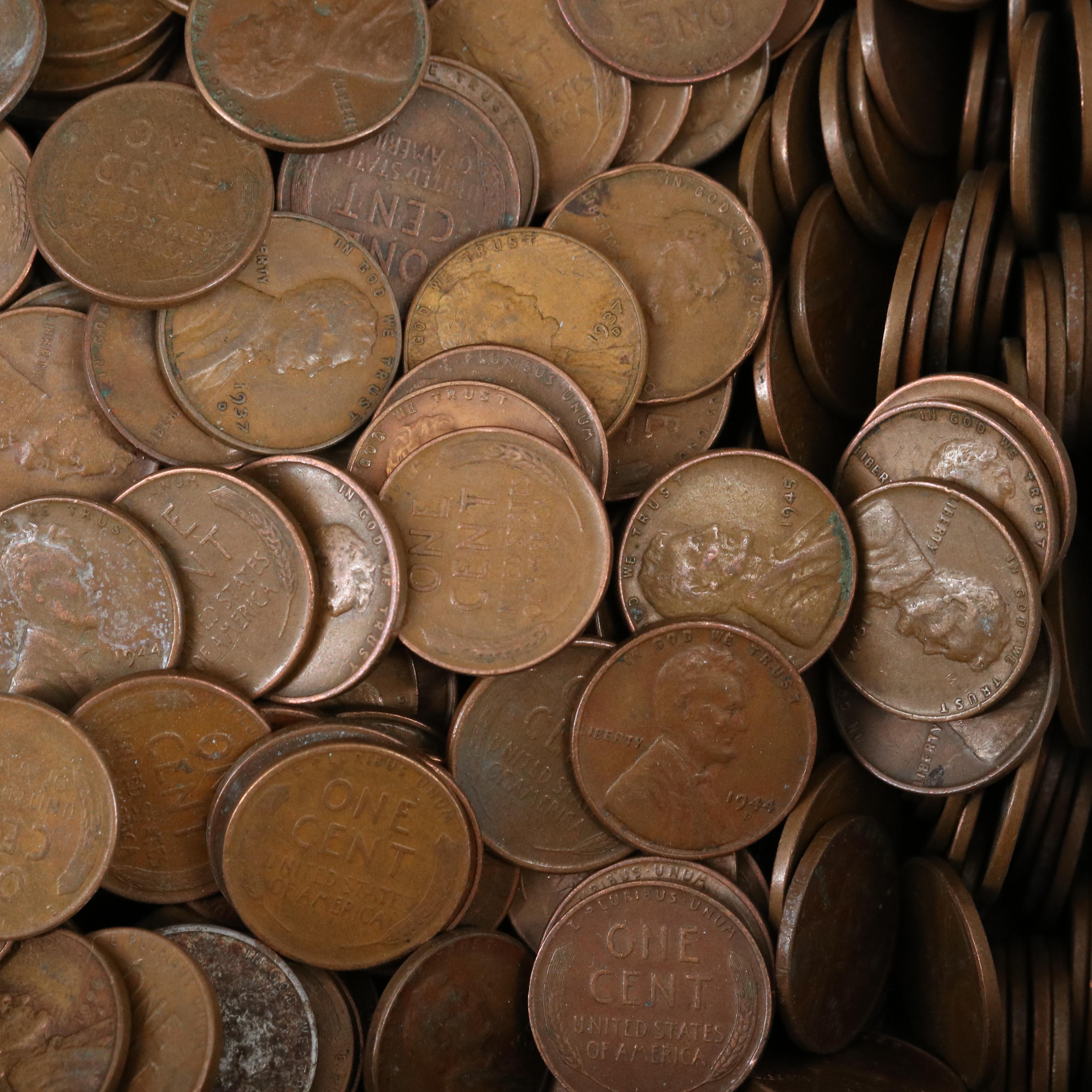 Collection of 1700 Lincoln Wheat Cents