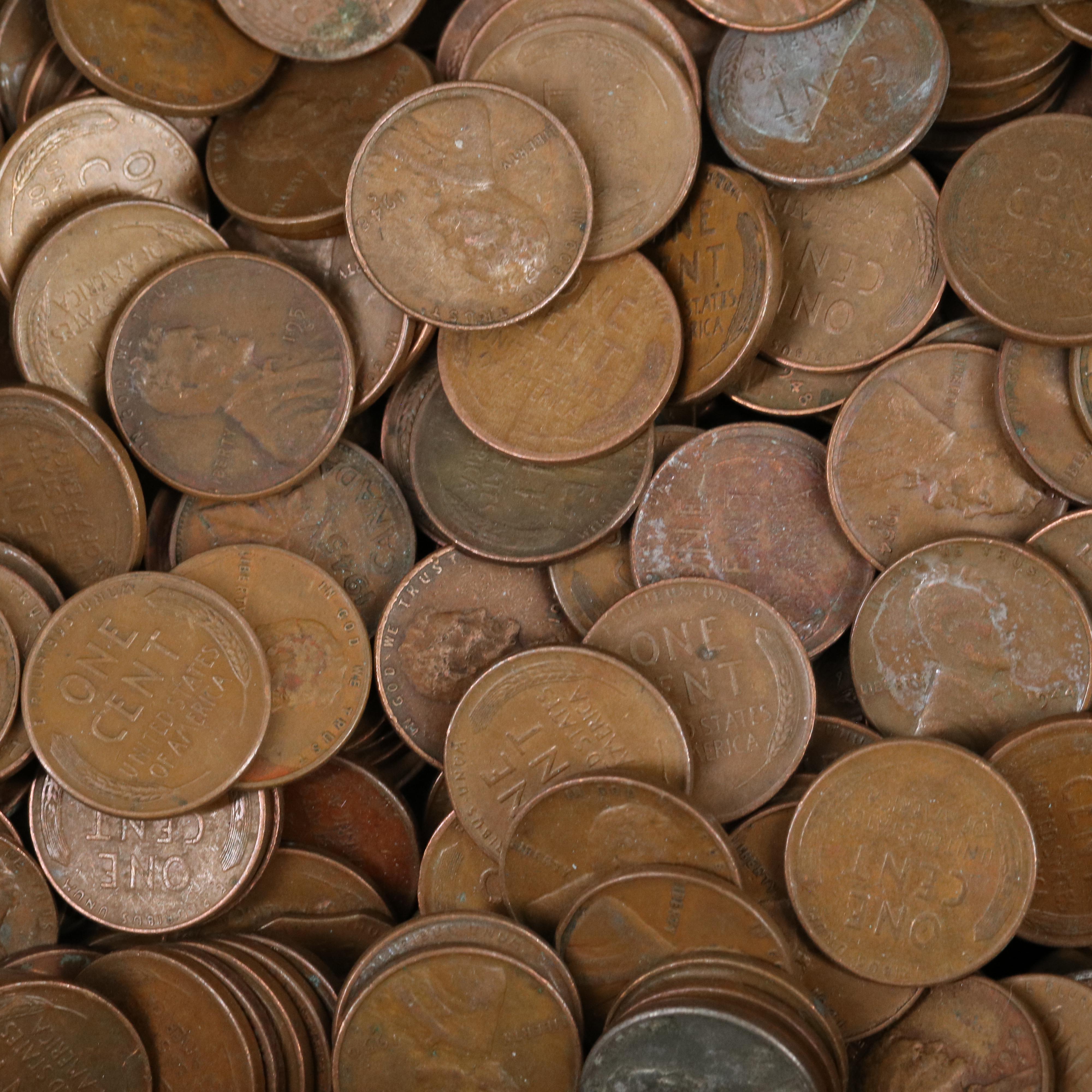 Collection of 1700 Lincoln Wheat Cents