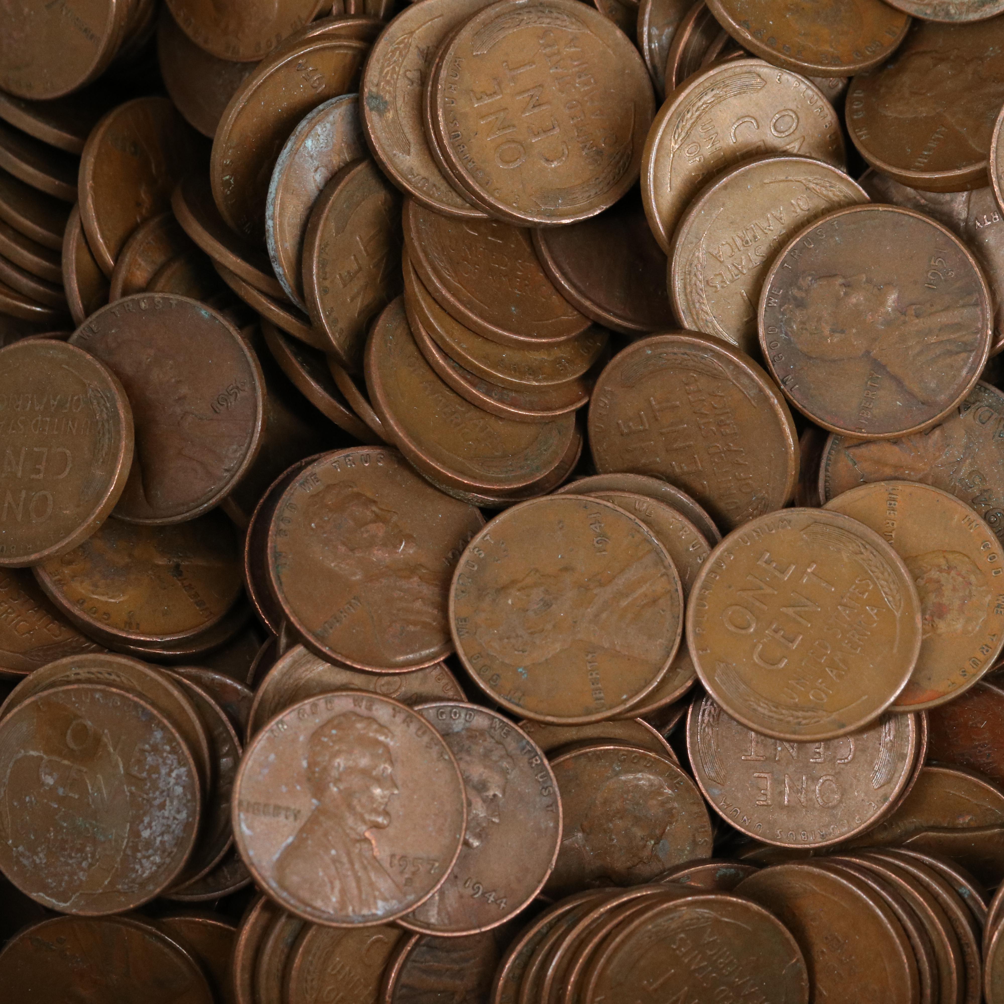 Collection of 1700 Lincoln Wheat Cents