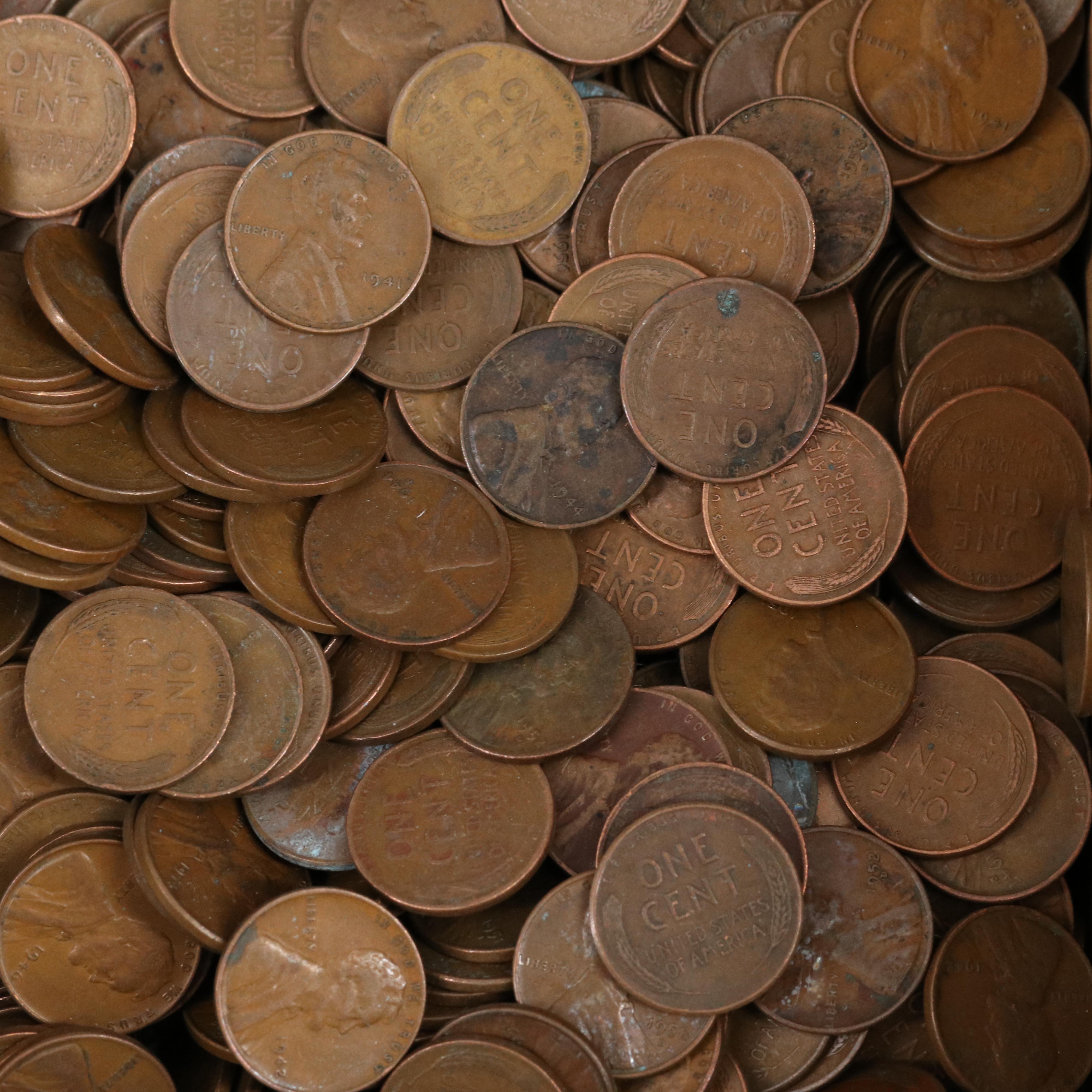 Collection of 1700 Lincoln Wheat Cents