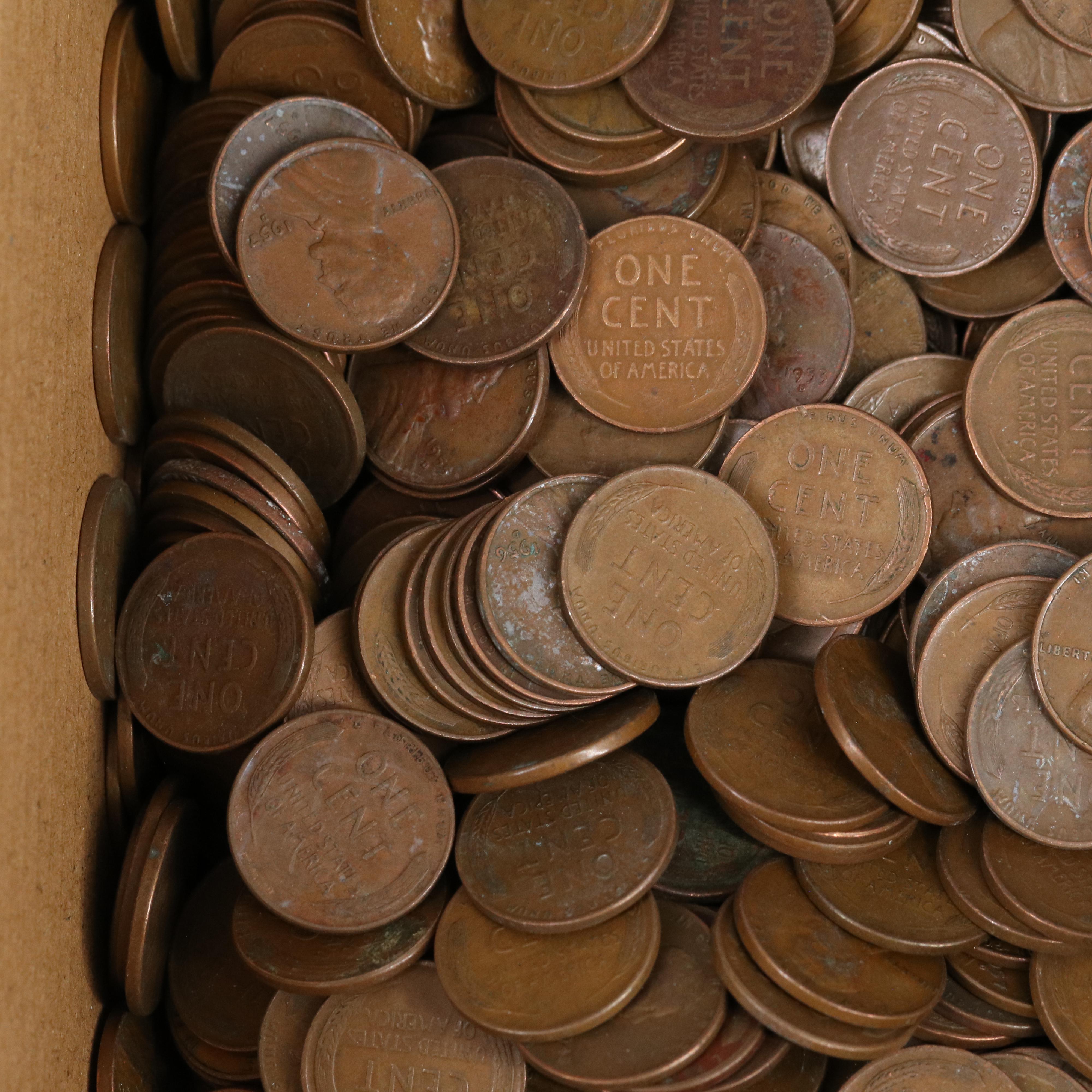 Collection of 1700 Lincoln Wheat Cents