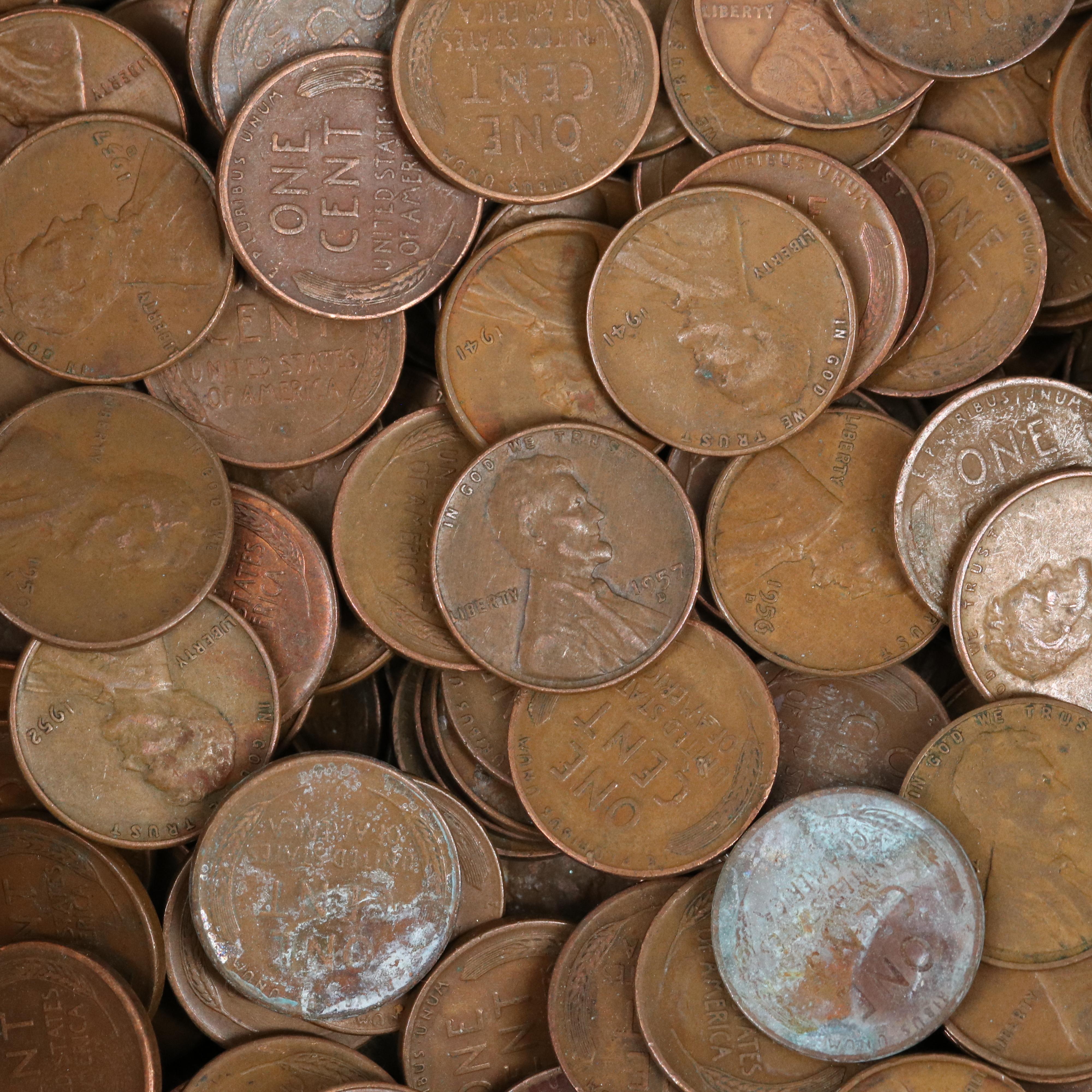 Collection of 1700 Lincoln Wheat Cents