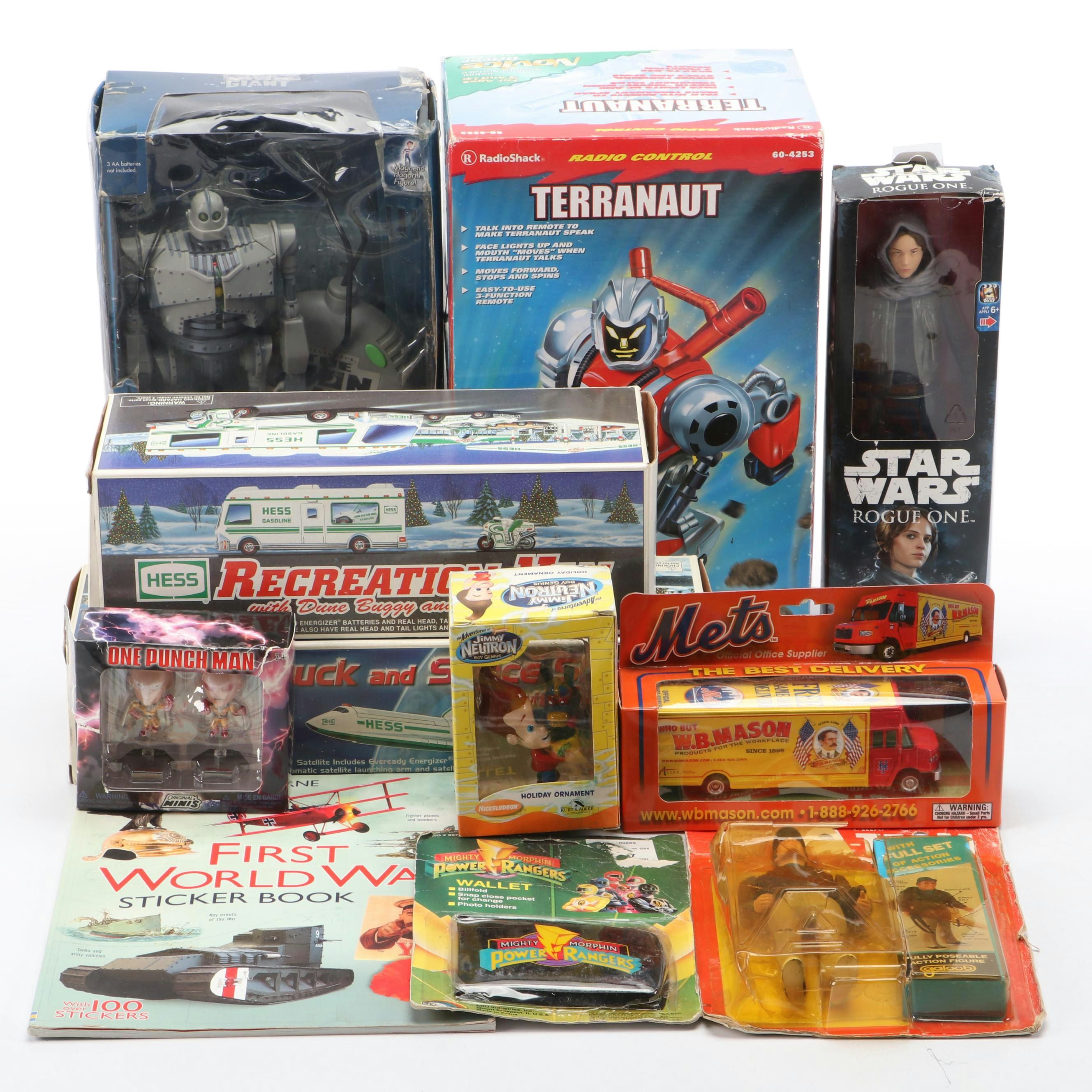 Star Wars, Jimmy Neutron, Terranaut Action Figures, WWI Book & More Collectibles
