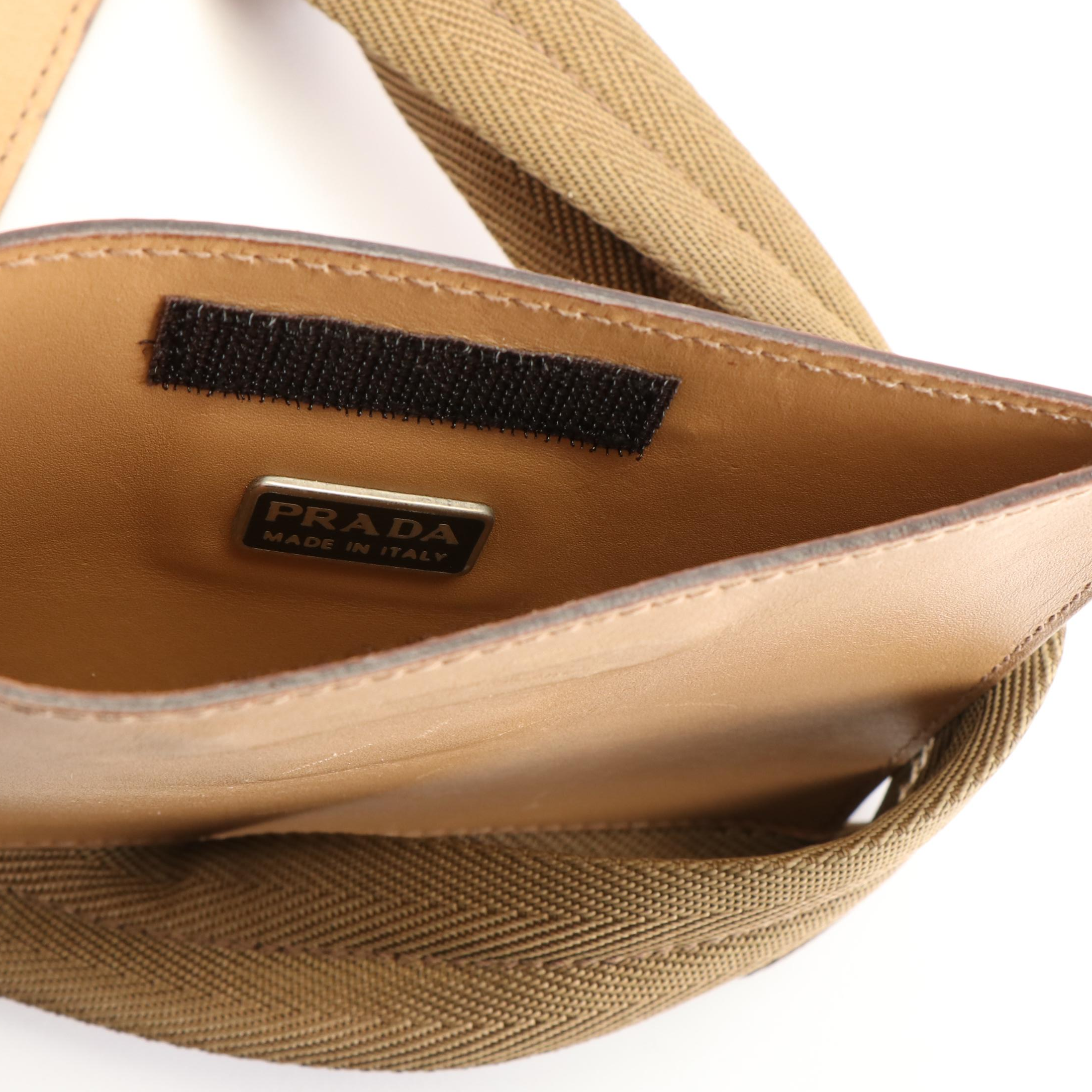 Prada Flower Cut-Out Tote Bag in Tan Leather