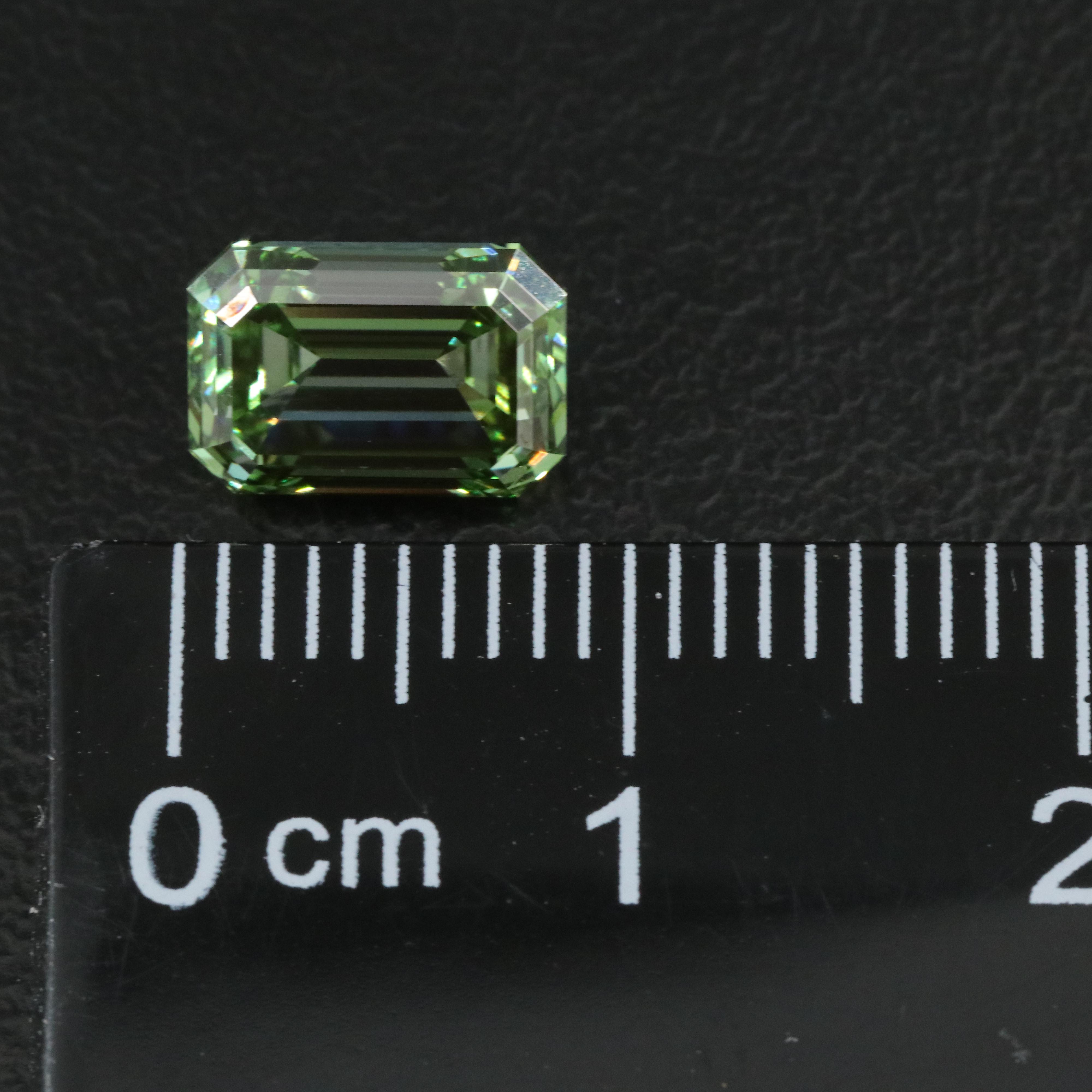 Loose 2.11 CT Fancy Vivid Green Lab Grown Diamond with IGI Report