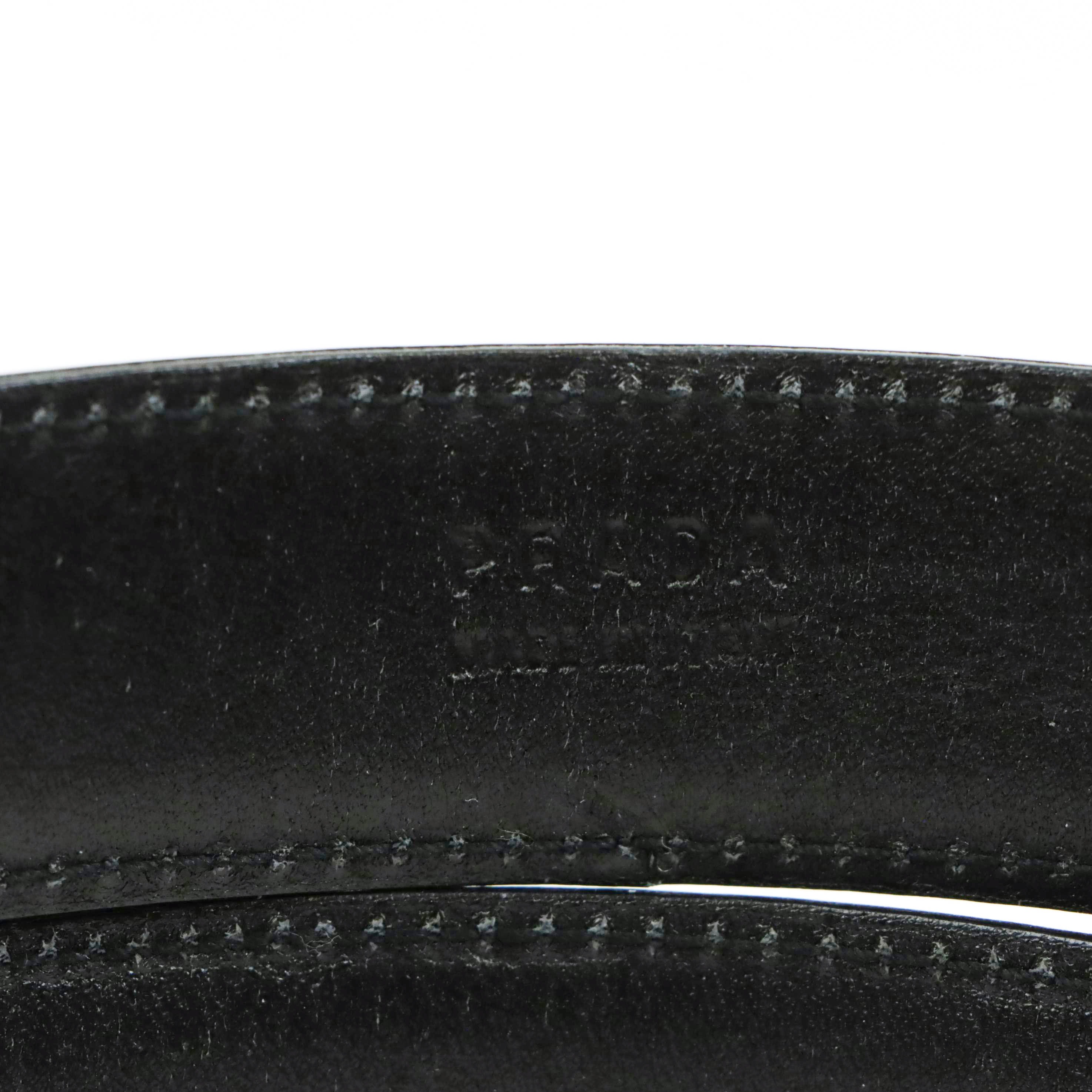 Men's Prada Navy Blue Leather Belt