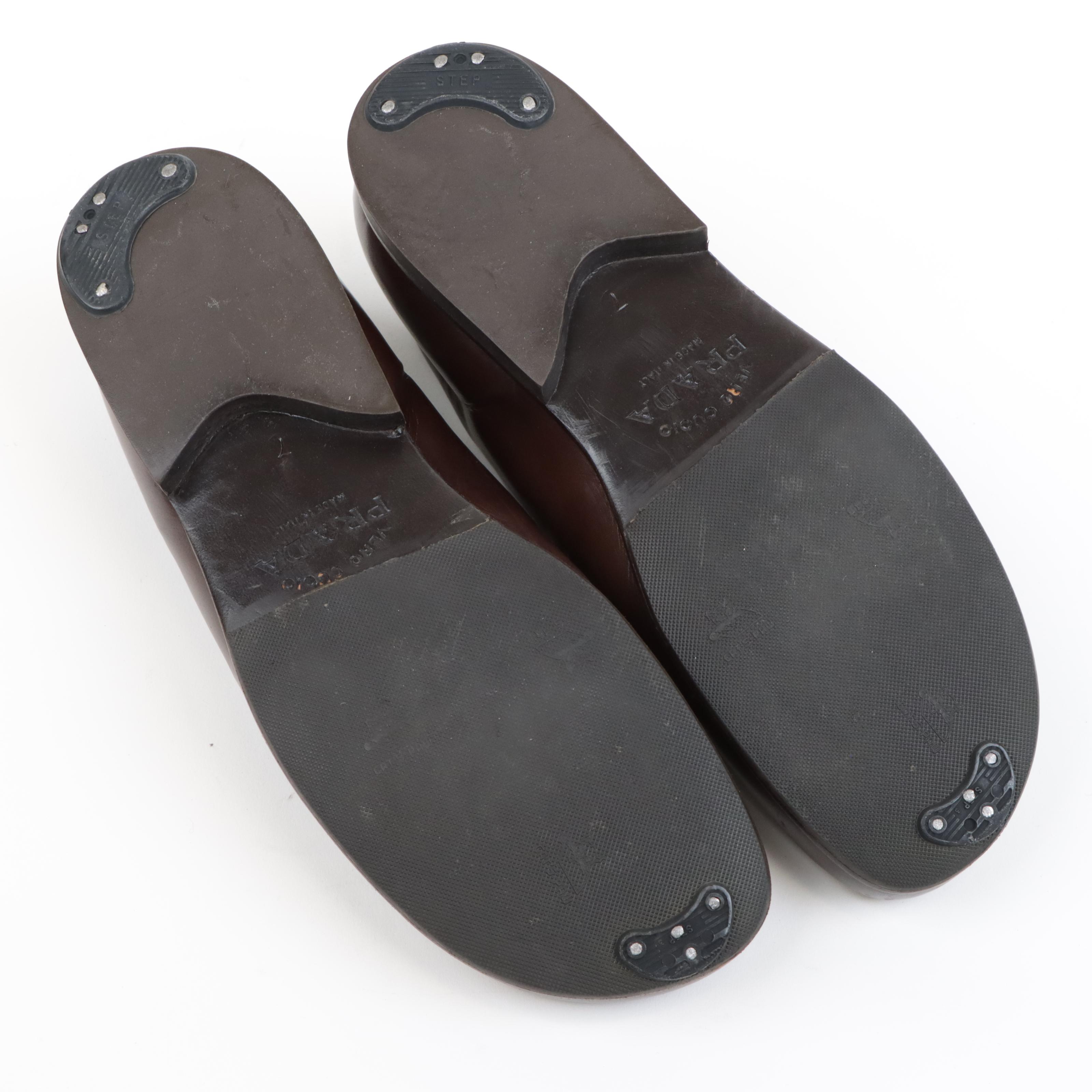 Men's Prada Brown Leather Loafers